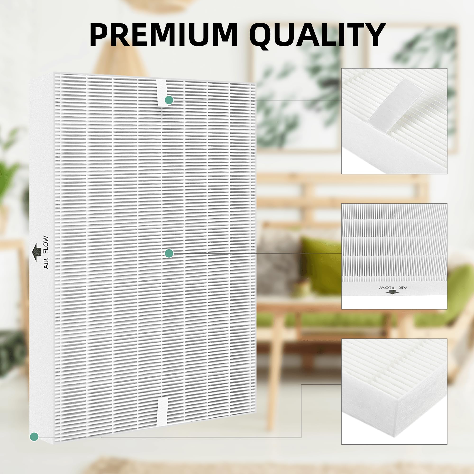 Ap 1512Hh Filter Replacement For Coway Airmega 200M Air Purifier Ap 1512Hh Ap1512Hh Ap 1518R Ap 1519P, Part # 3304899, 2 Hepa An