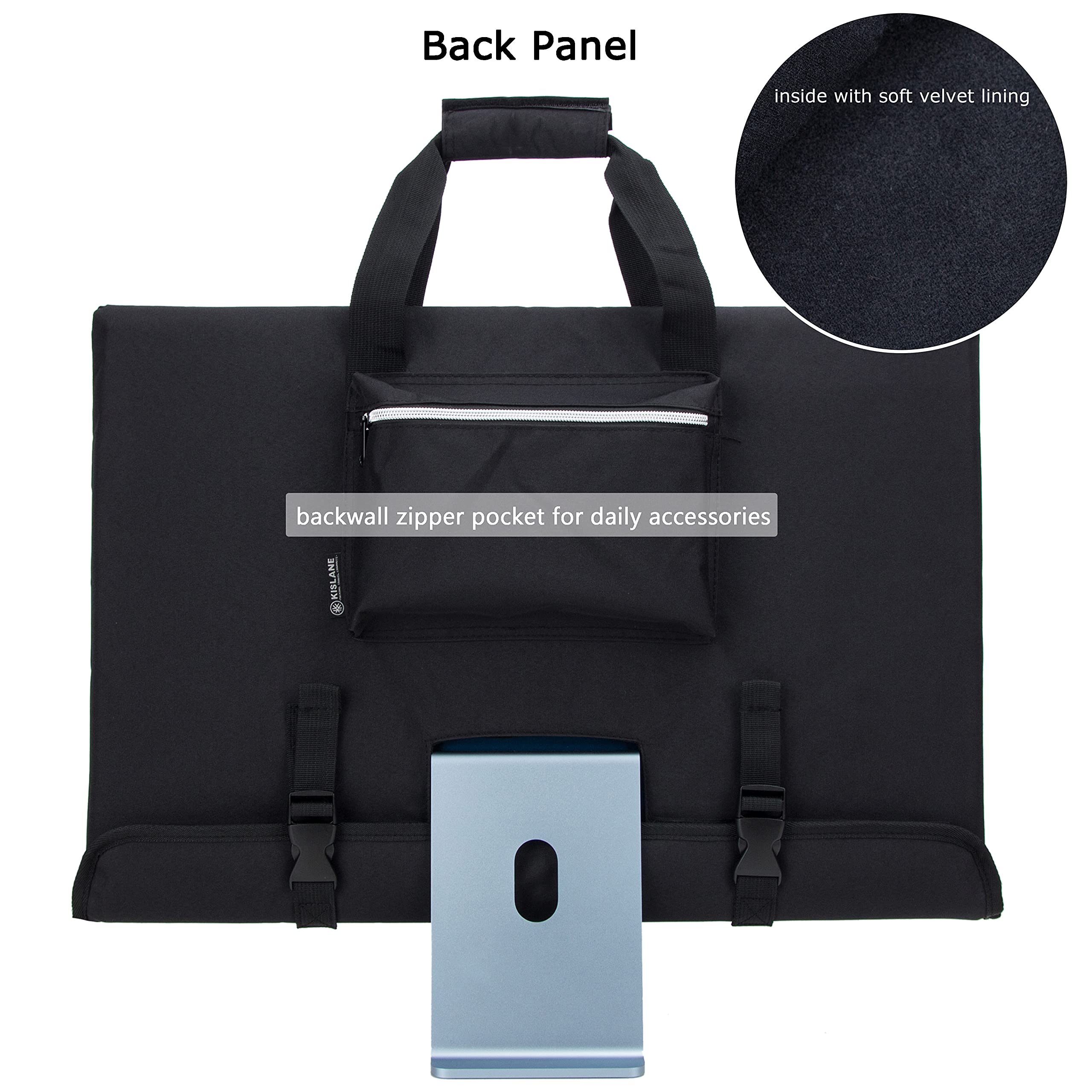 Kislane Travel Carrying Case For 24'' Imac Desktop Computer, Protective Storage Bag For Imac Monitor Dust Cover With Carry Handl