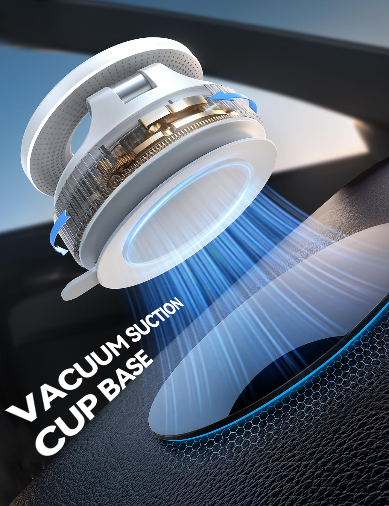 Joyroom Magsafe Suction Cup Phone Mount, Vacuum Magnetic Phone Holder For Car, 360 Metal Strut Magsafe Car Mount For Iphone 16 P