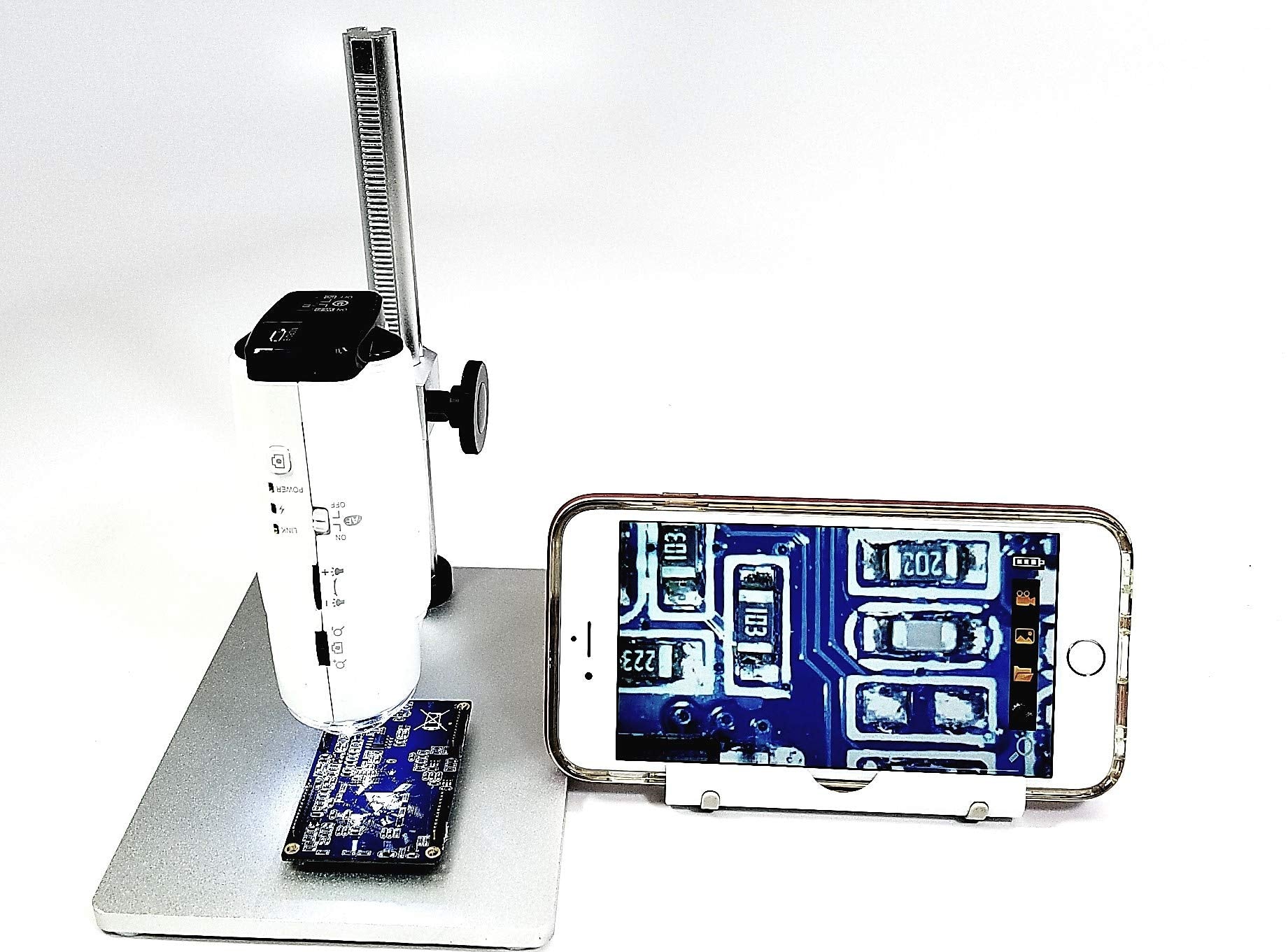 Vitiny Um05 Handheld Usb Digital Autofocus Microscope With Steel Stand (Up To 320X On 22'' Monitor) And Measurement Functions