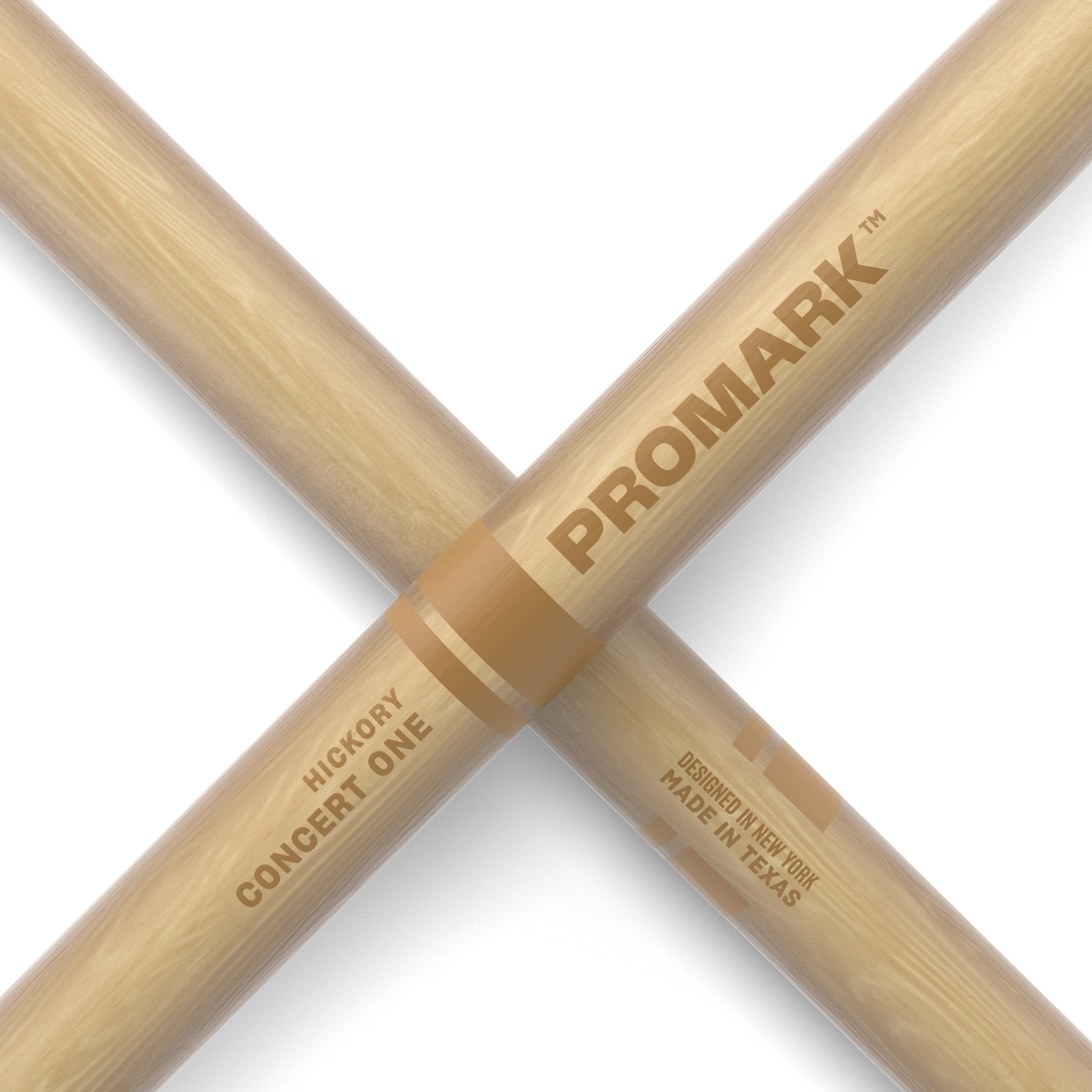 Promark Drum Sticks   Concert One Drumsticks   Drum Sticks Set   Wood Tip   American Hickory Drumsticks   Consistent Weight And