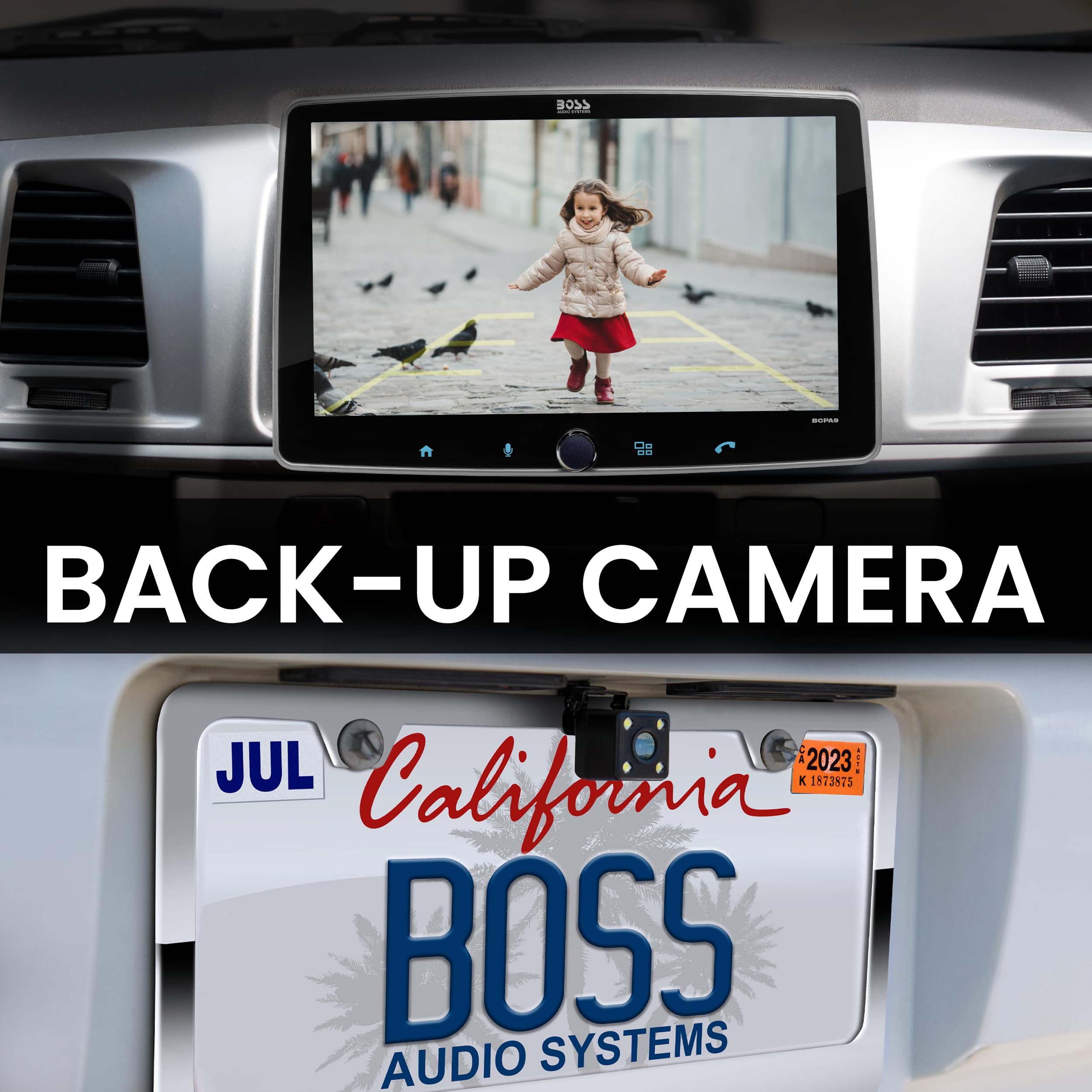 Boss Audio Systems Bcpa9Rc Car Stereo   Apple Carplay, Android Auto, 9 Inch Single Din, No Dvd/Cd Player, Touchscreen, Bluetooth