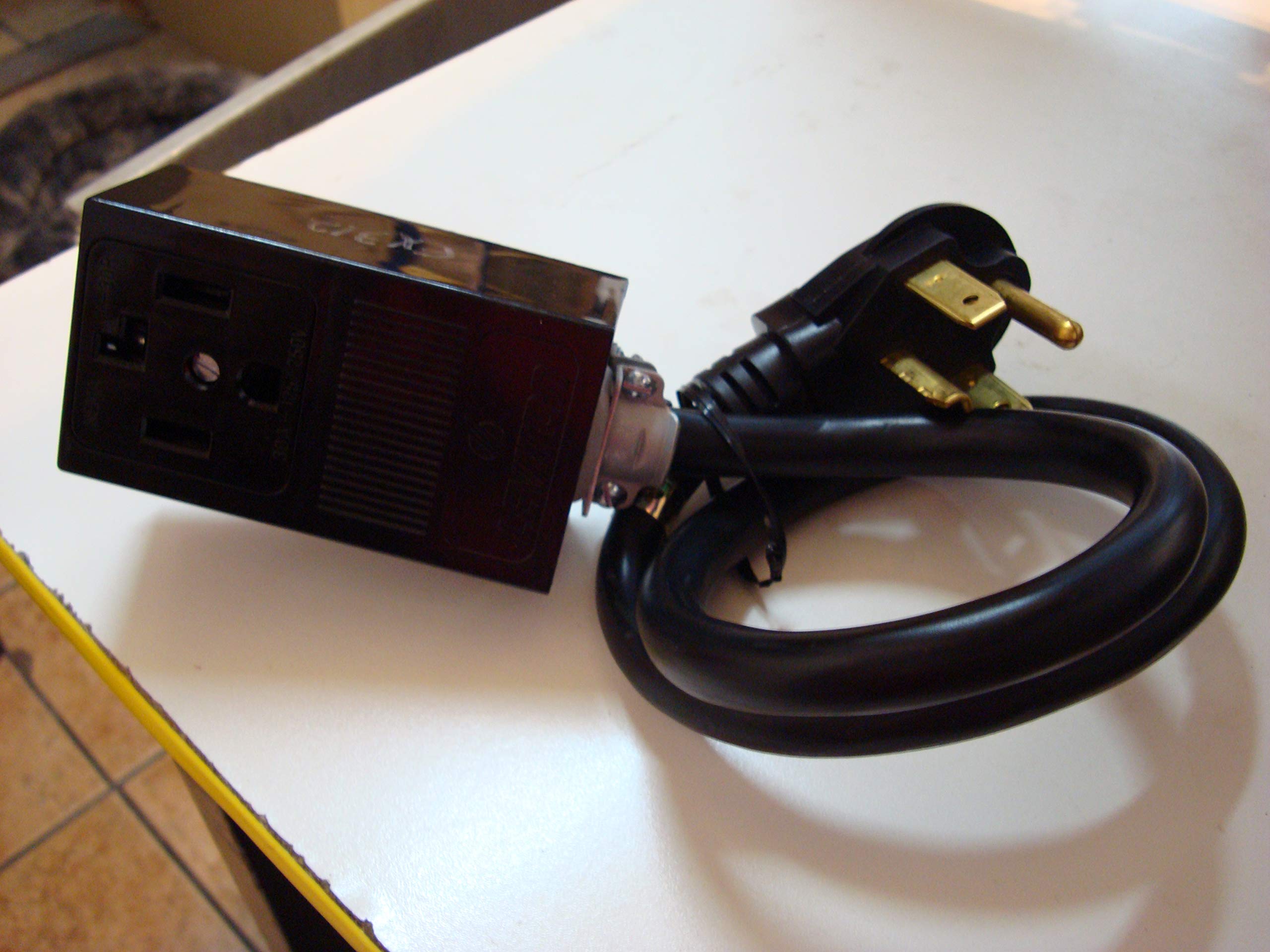 3 Ft Dryer Extension Power Cord Female 14 30R 4 Prong Receptacle To Male 14 30P 4 Pin Plug Nema 250V Fx312