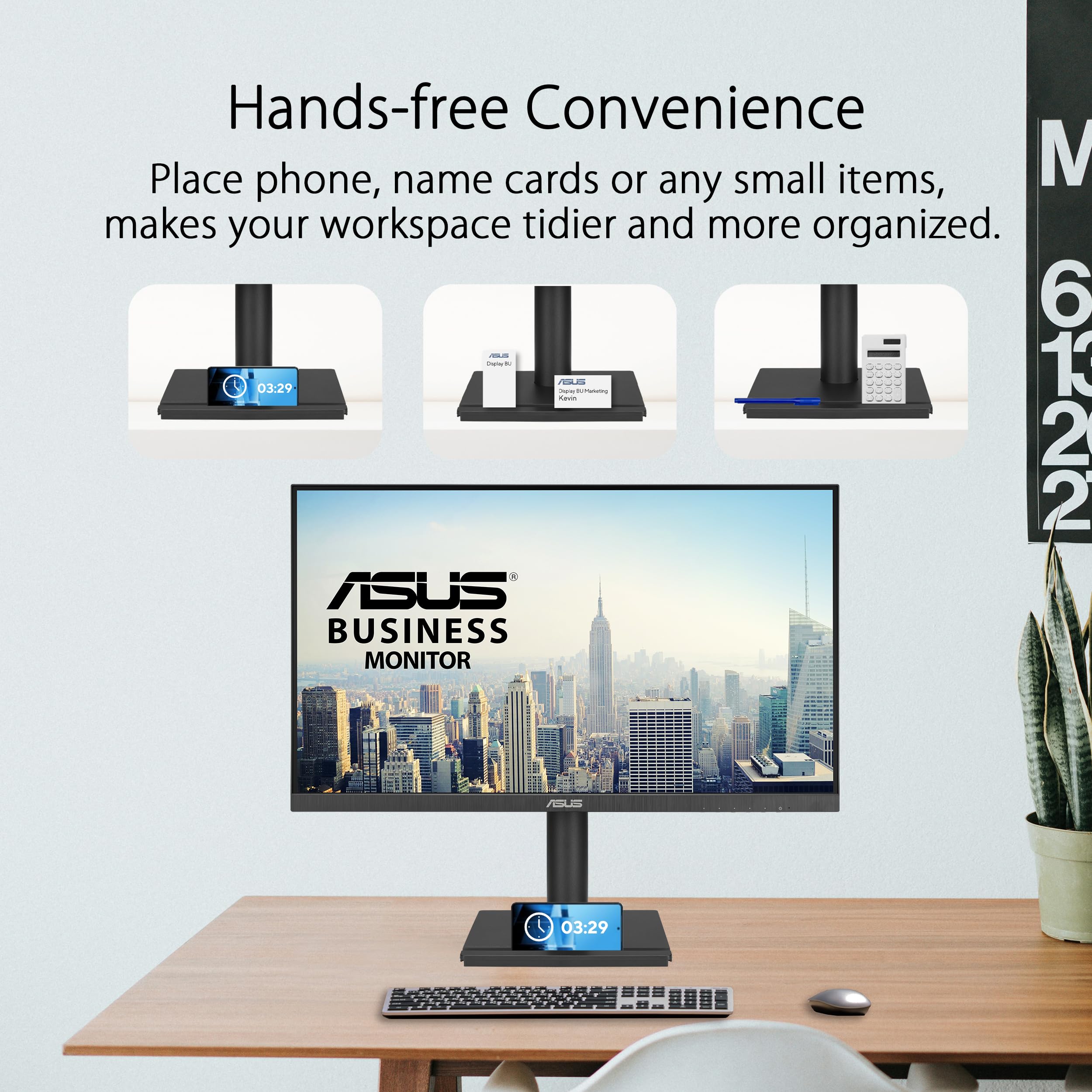 Asus 27    1080P Business Monitor (Va27Dqfs)   Ips, Frameless, 100Hz, 1Ms, Adaptive Sync, Hdmi, Displayport, Vga, For Working An