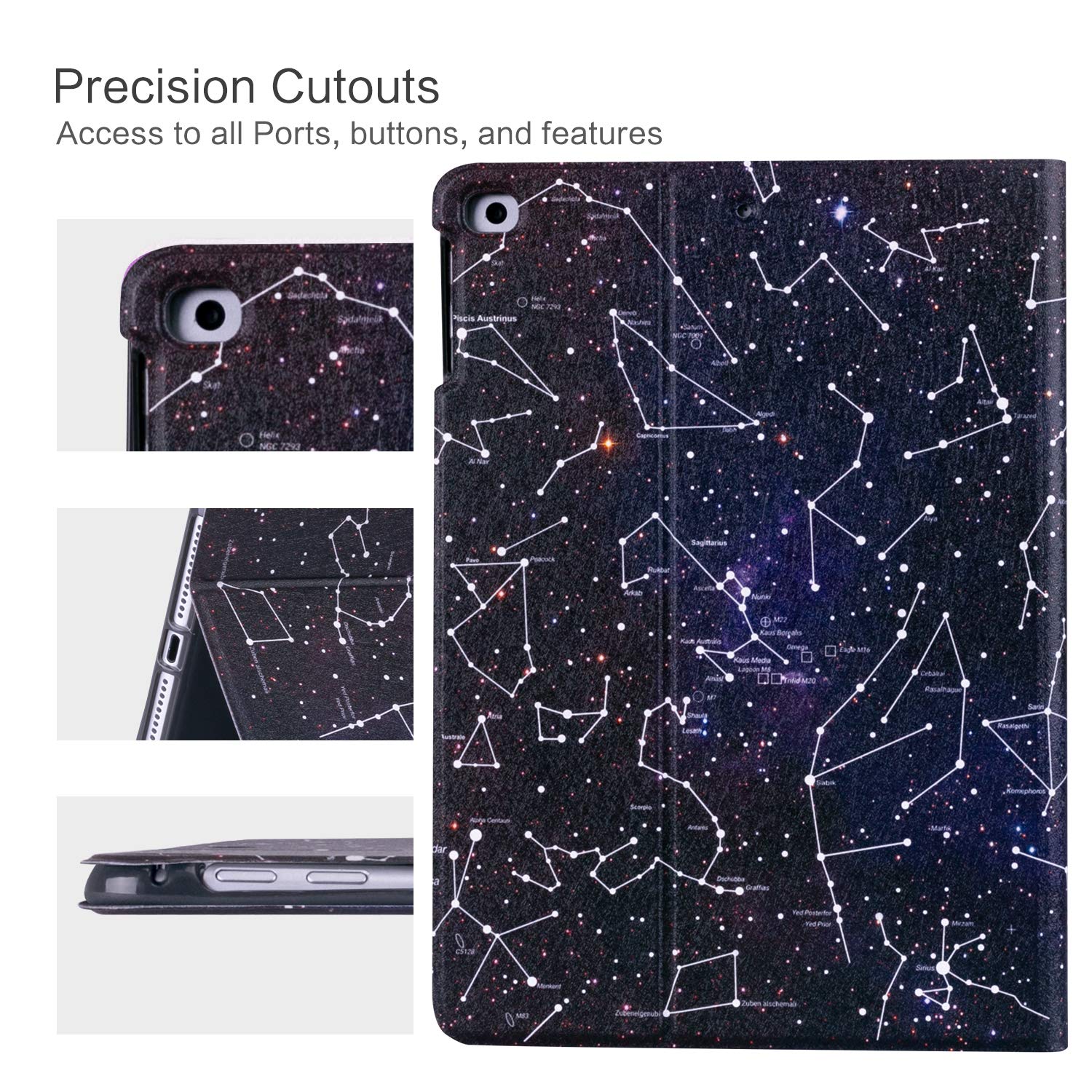 Ipad 9.7 2018/2017 5Th/6Th Generation Case, Ipad Air 2, Ipad Air Case, Vimorco Soft Tpu Back Cover, Bump Drop Resistance Folio L