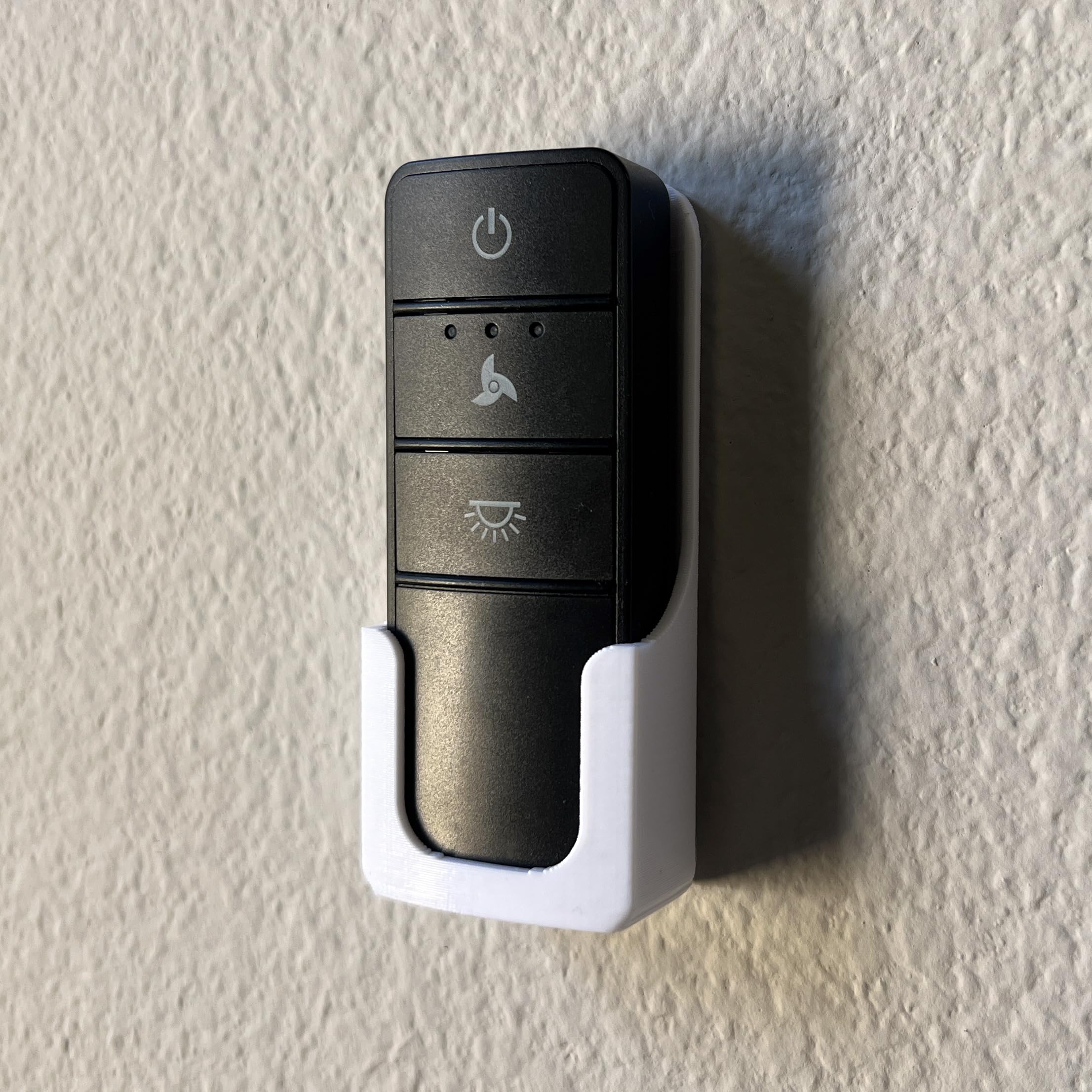 Holder Mount For Home Decorators Collection Adjustable Color Fan Remote (3D Printed In The Usa) (White)