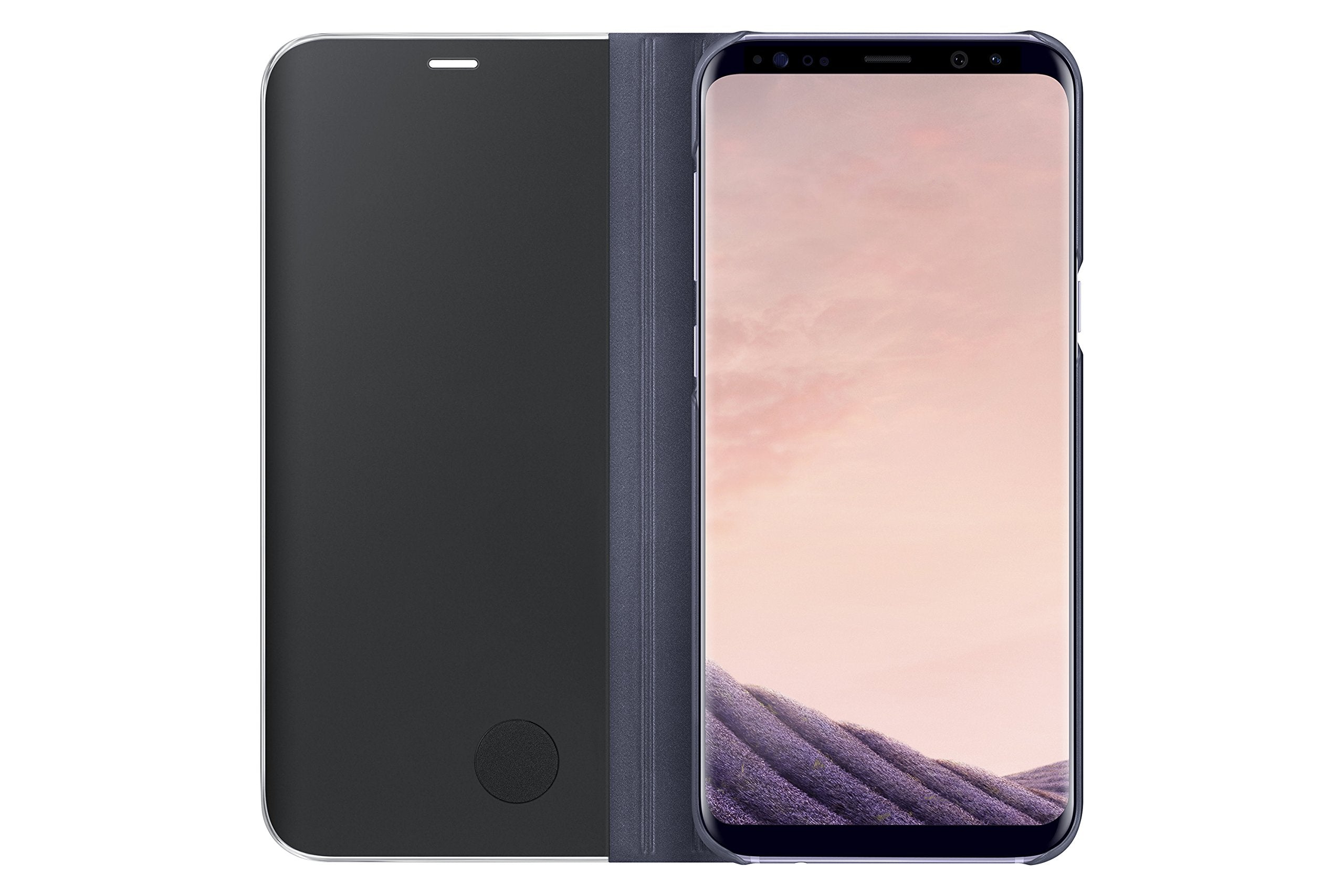 Samsung Ef-Zg955Cvegus Clear View Standing Cover Flip Case For Galaxy S8+ Only With Kickstand, Orchid Grey