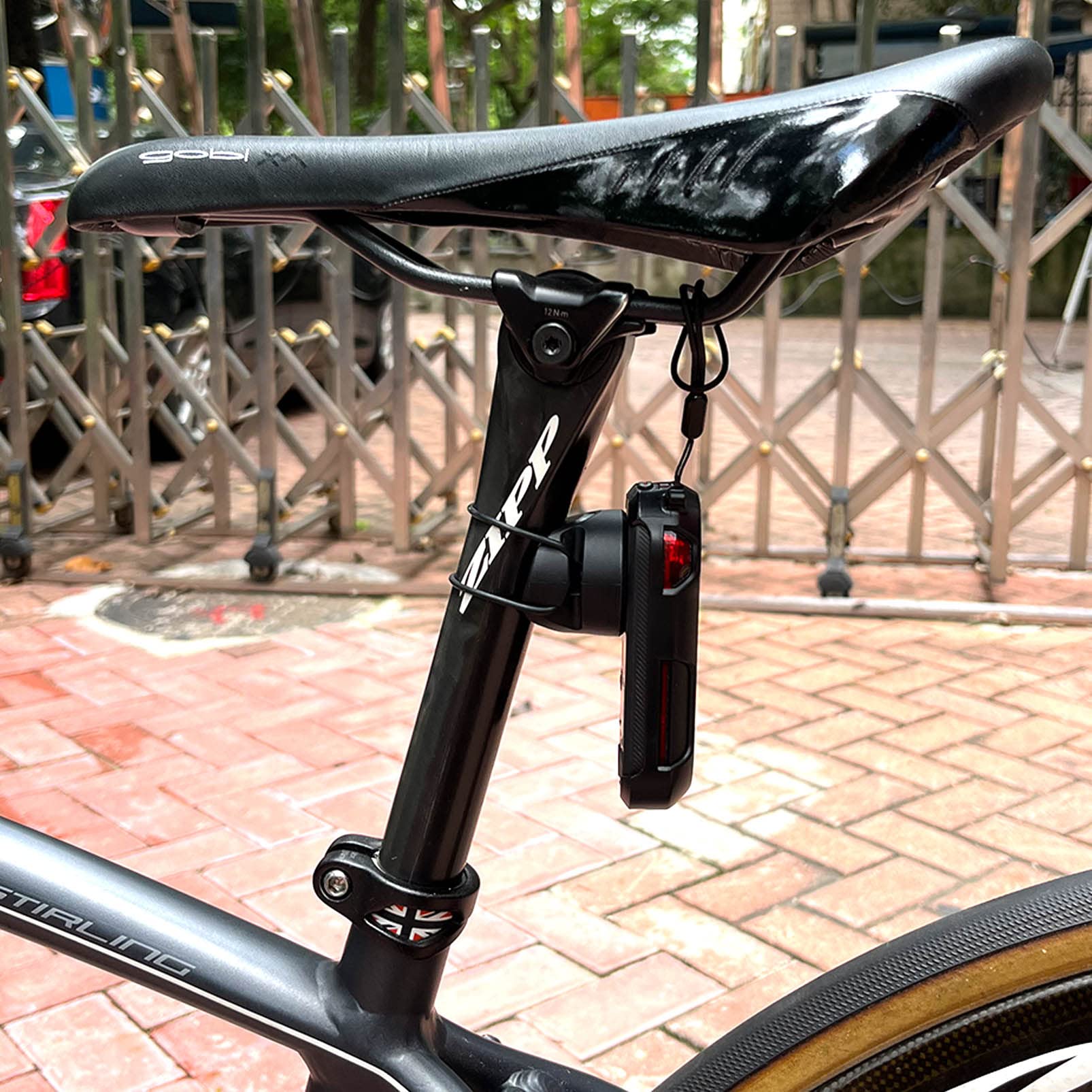 Bininiu Anti Lost Case For Garmin Varia Rtl515[Case+Cable], 0.27Oz Lightest Protective Cover For Rtl515 Radar, No Effect For Radar Signal, Peace Of Mind From Lost, For Garmin Varia Rtl515 Radar Mount