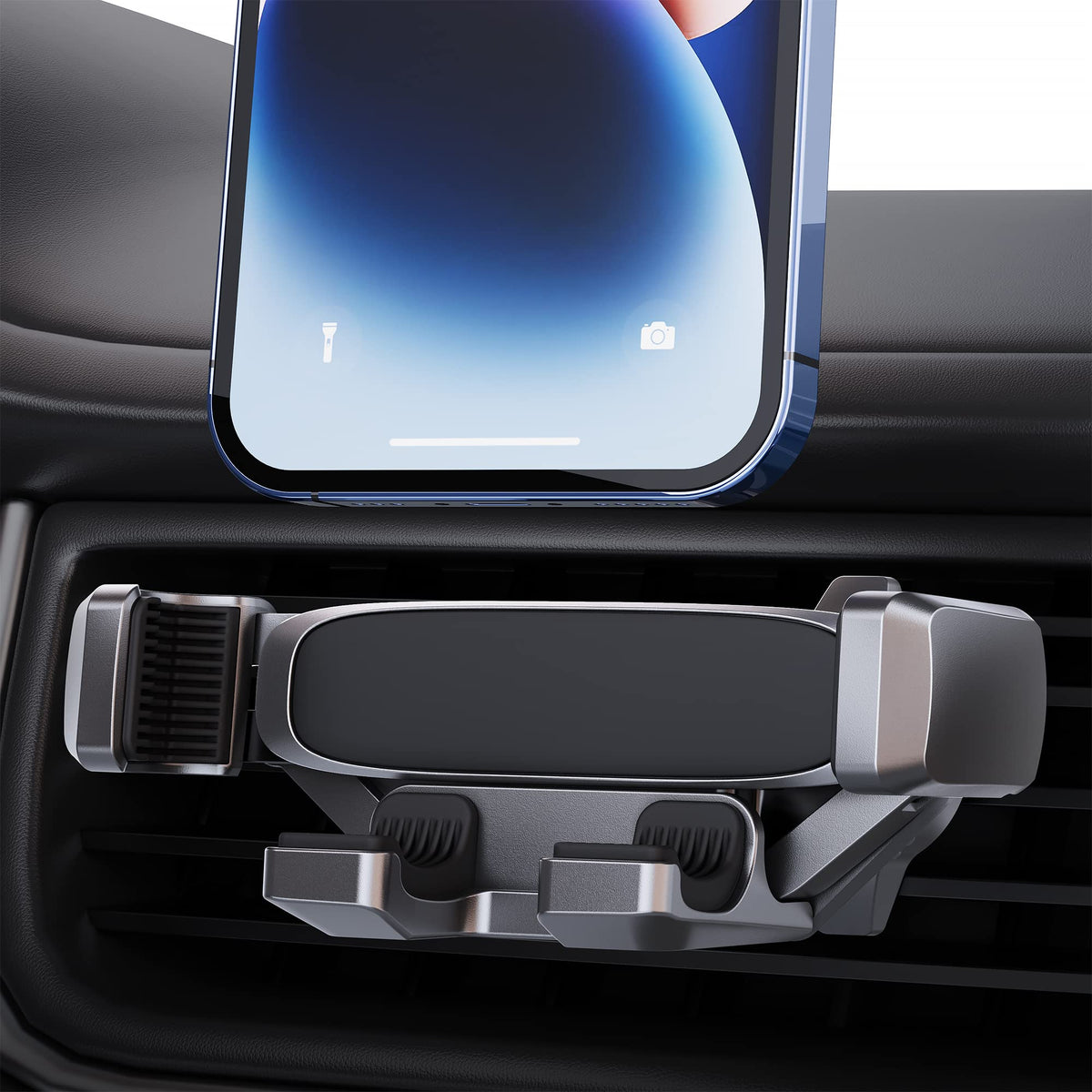 Phone Mount For Car Phone Holder [Upgraded Metal Hook Clip] Gravity Phone Holder Car Mount For Iphone Air Vent Clip Auto Lock Ca