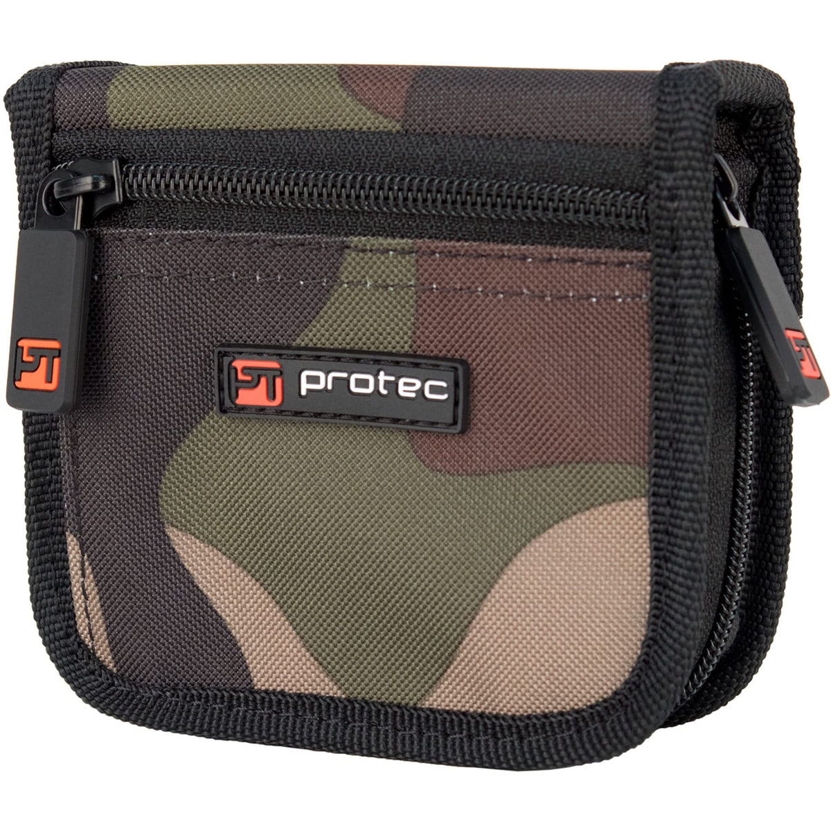 Protec Double Trombone Mouthpiece Pouch With Zipper Closure, Model A222Camo