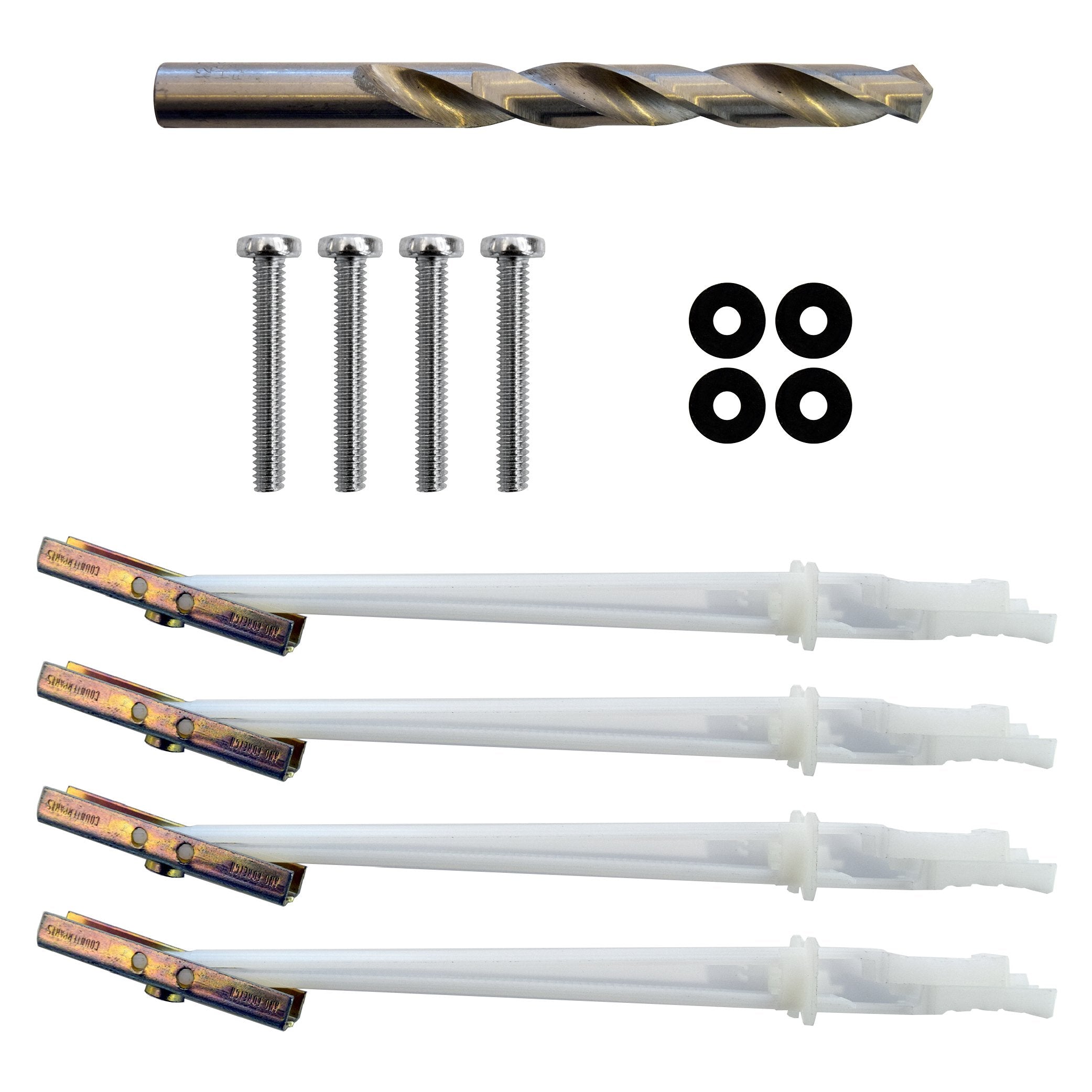 Steel Stud Tv Mounting Kit For Tilt & Low Profile Tv Mounts   Includes 4 Snaptoggle Anchors, Steel Drill Bit And Tv Mounting Har