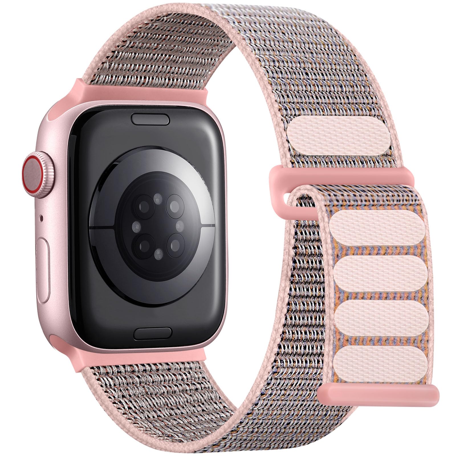 Lenrao Compatible With Apple Watch Bands For Women, 40Mm 38Mm 41Mm 42Mm 44Mm 45Mm,Sport Nylon Straps For Iwatch Bands Series Se