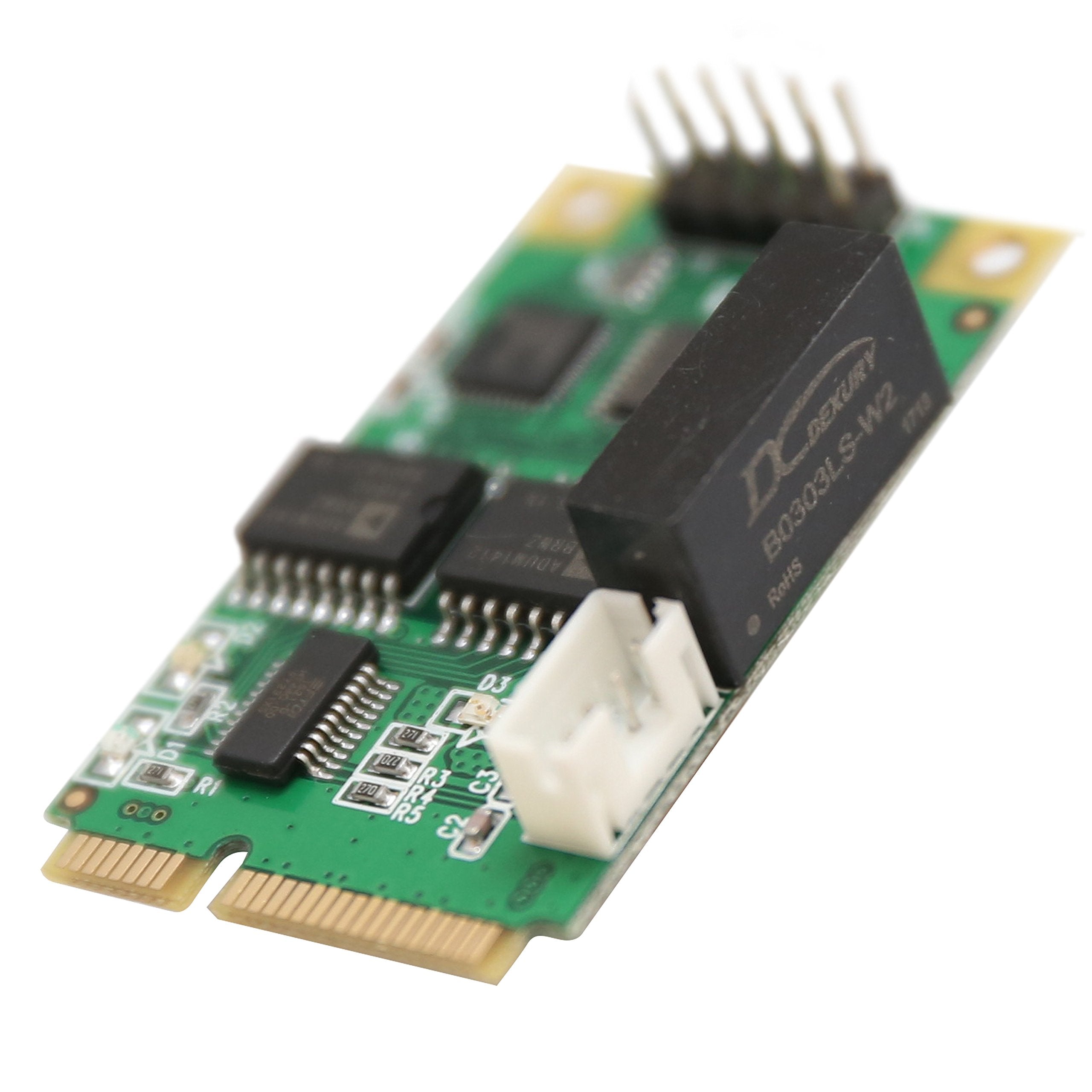 Io Crest Si Mpe15062 Full Size Mini Pcie Card Or Usb 2.0 1 Port Serial Db9 Rs232/422/485 Adapter