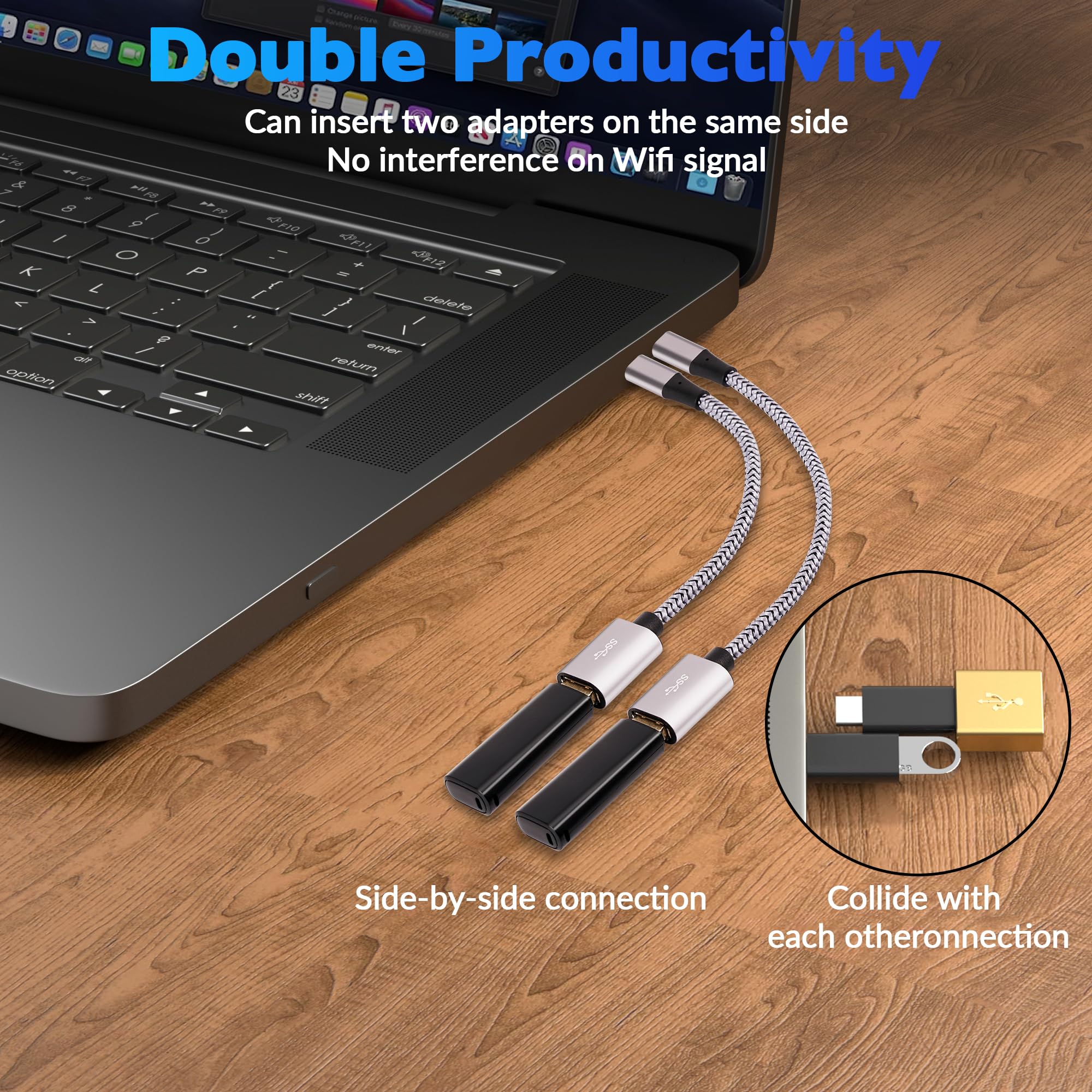 Togconn Micro Usb To Usb Adapter, Micro Usb 2.0 Otg Cable 4 Pack, Nylon Braided, Aluminum Shells, Usb Male To Usb Female For S7