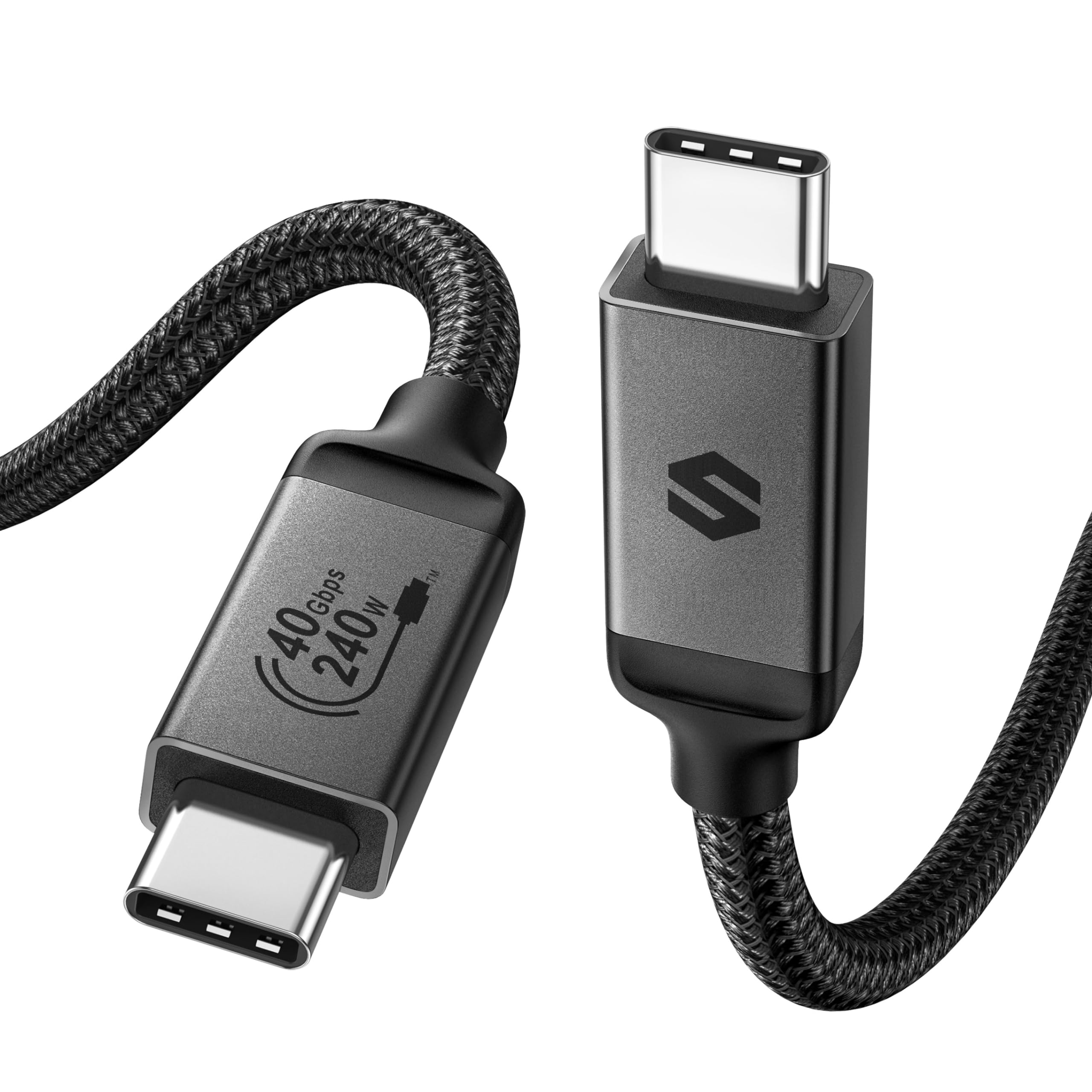 Silkland Usb 4 Cable For Thunderbolt 4 Cable 5Ft, 40Gbps Data Sync, 240W Pd 3.1 Charging, 8K/5K@60Hz, Usb C Video Cable 1.5M, Compatible For Macbook, Iphone 16/15, Portable Monitor, Ssd, Docking,Egpu