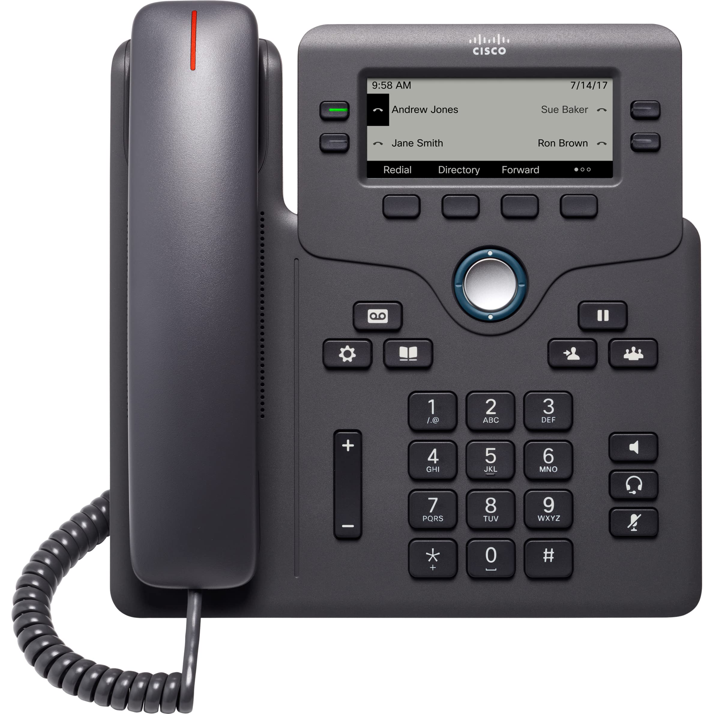 Cisco 6851 Ip Phone   Corded   Charcoal