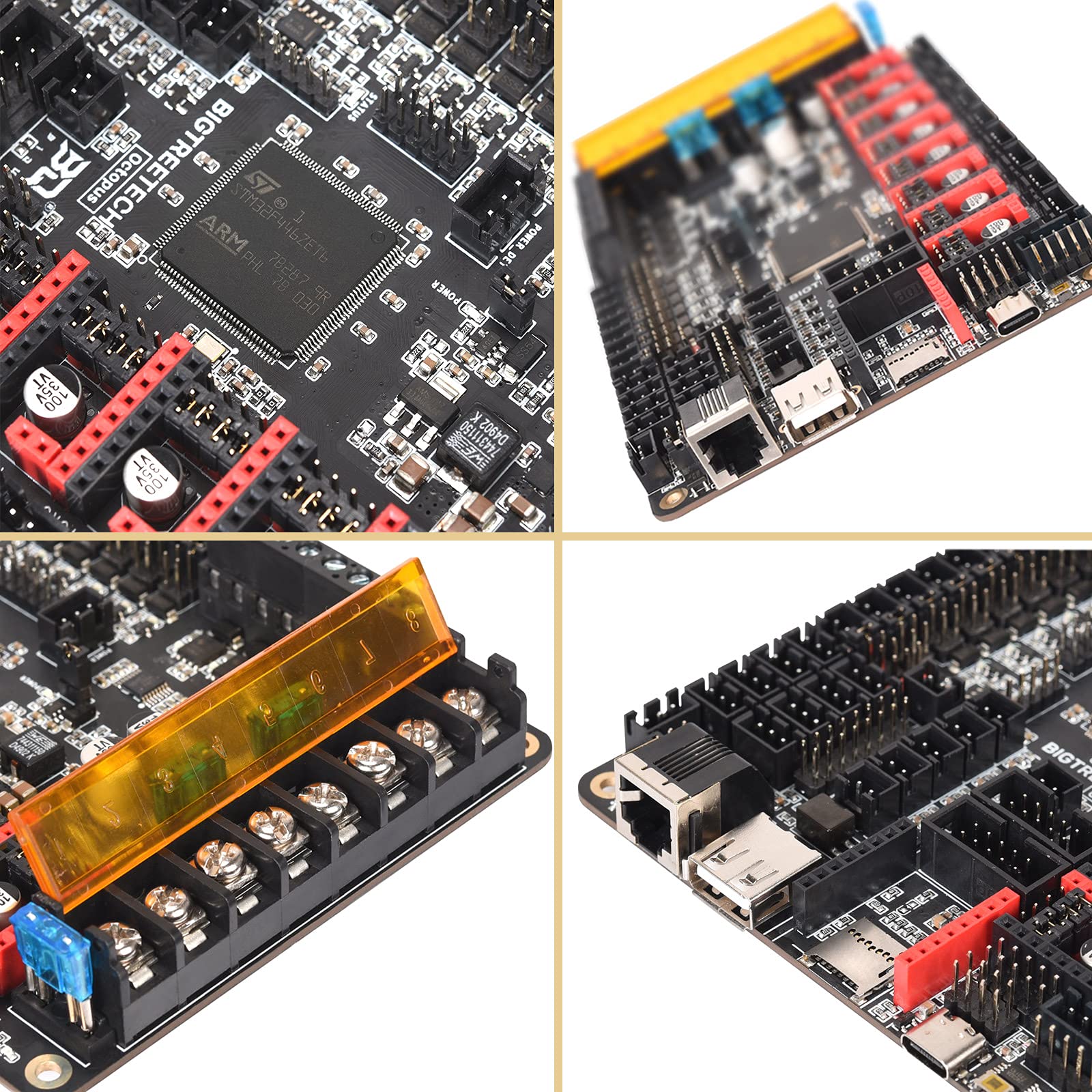 Bigtreetech Octopus V1.1 Control Board+Pitft50 V2.1 Touch Screen Display Compatible With Btt Pi 2 Tmc2209 Stepper Driver Upgrde