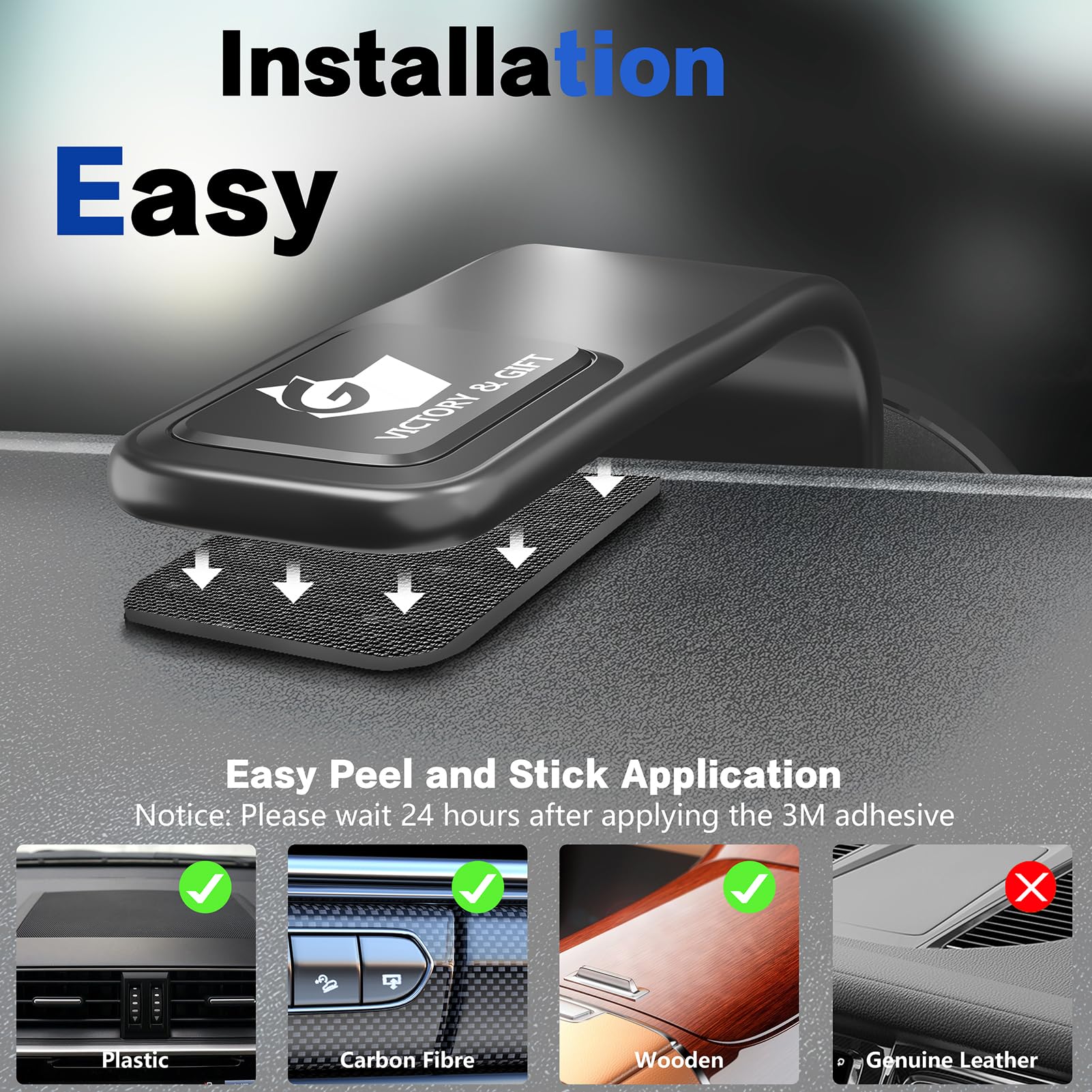 15W For Magsafe Car Mount Charger: Relocatable Car Phone Mount With 360 Adjustable Aluminum Arm , For Car Phone Mount Charger Da