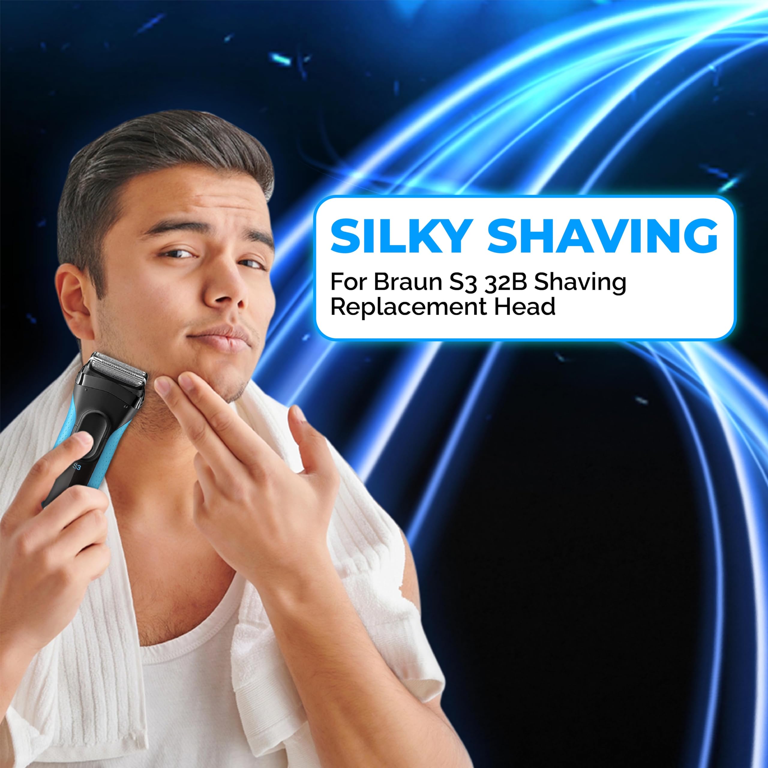 21B Series 3 Replacement Head For Electric Shaver Braun Series 3 S3 Wet And Dry Electric Heads Compatible With Braun S3 Replacem