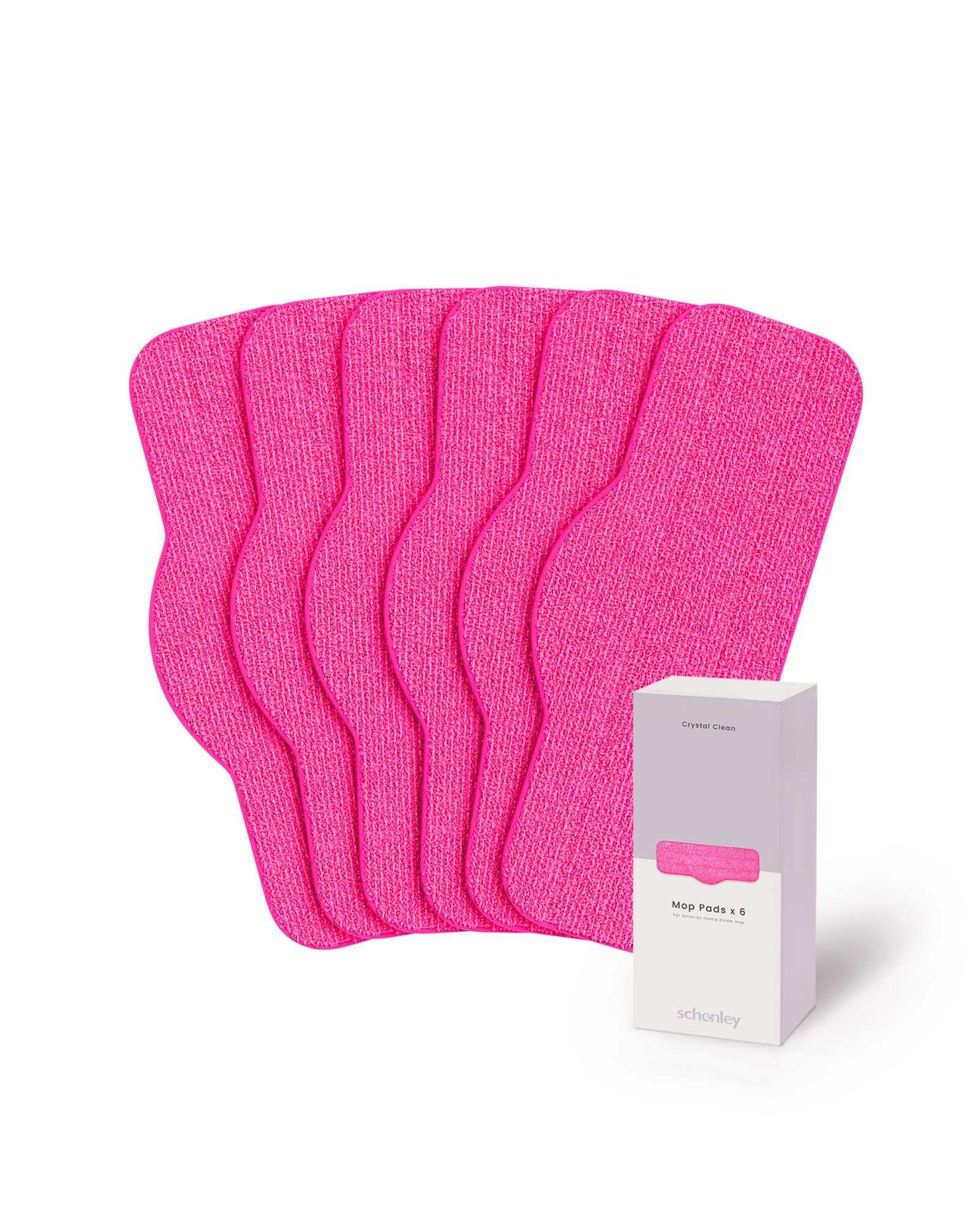 Schenley 6 Pack Microfiber Pads Hestia Steam Mop Cleaner, Washable And Reusable Replacement Mop Pads, Accessories Compatible Ste