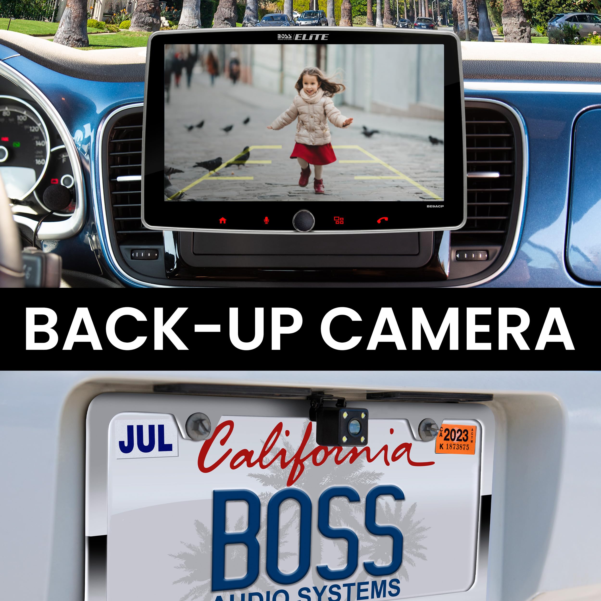 Boss Audio Systems Elite Be9Acp C Car Stereo   Apple Carplay, Android Auto, 9 Inch Single Din, Touchscreen, Bluetooth Audio Call