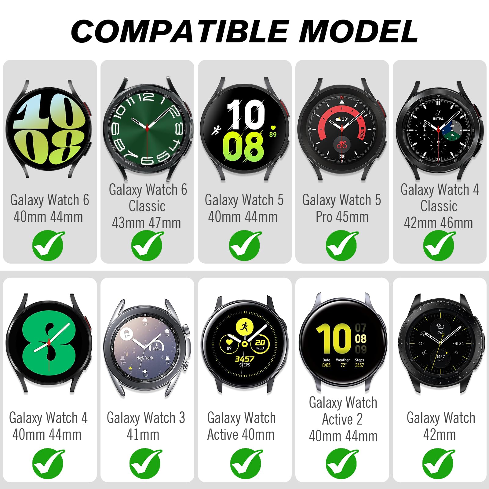 Fintie For Galaxy Watch 42Mm / Galaxy Watch Active Bands, 20Mm Soft Nylon Replacement Strap Band With Adjustable Closure For Sam