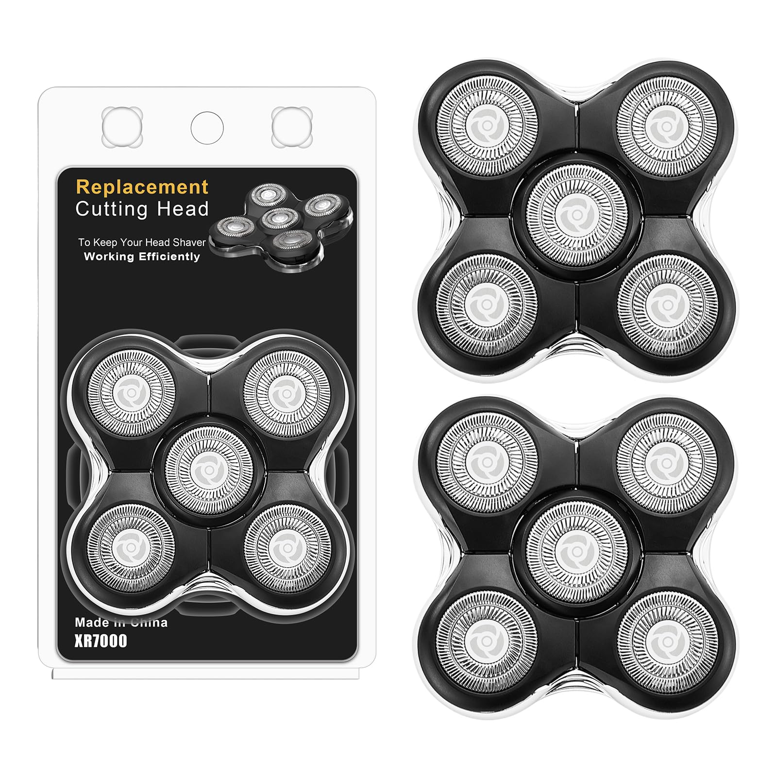 Shaver Replacment Heads Compatible With Remington Balder Pro Xr7000 Head Shaver (2 Packs)