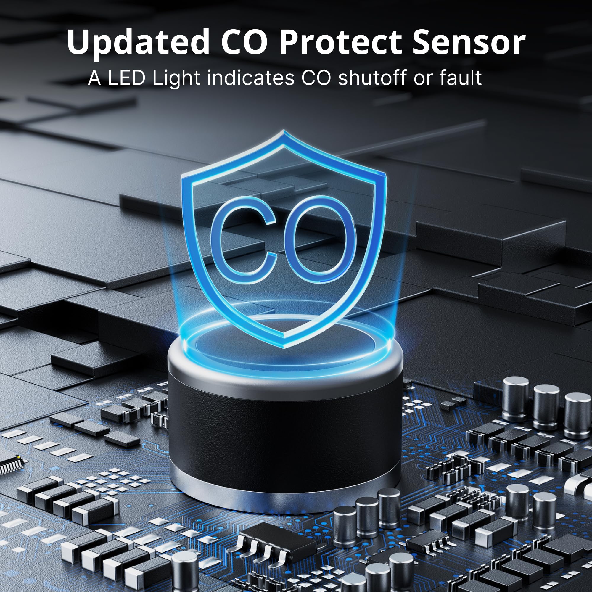 Amerisun 4500W Portable Gas Inverter Generator With Co Detection: Lightweight, Quiet, Epa-Compliant For Home, Emergency Backup,