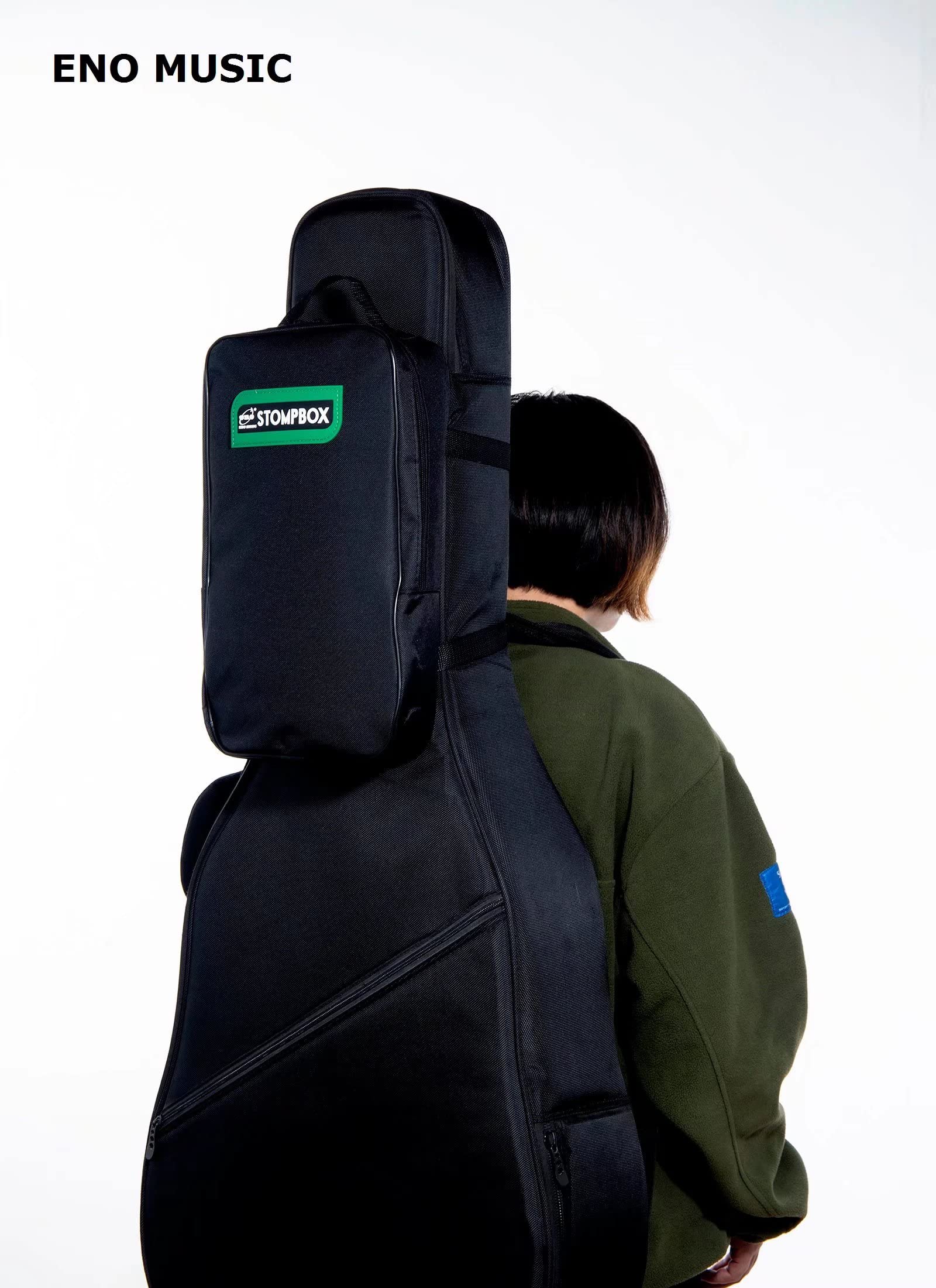 Eno Music Stompbox Portable Aluminum Alloy Guitar Effects Mini Pedal Board And Case Kit With Mounting Tape And Cable Ties/Pedals