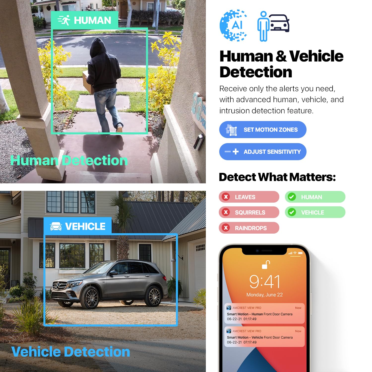 Amcrest 5Mp Turret Poe Camera, Ultrahd Outdoor Ip Camera Poe With Mic/Audio, 5-Megapixel Security Surveillance Cameras, 98Ft Nig
