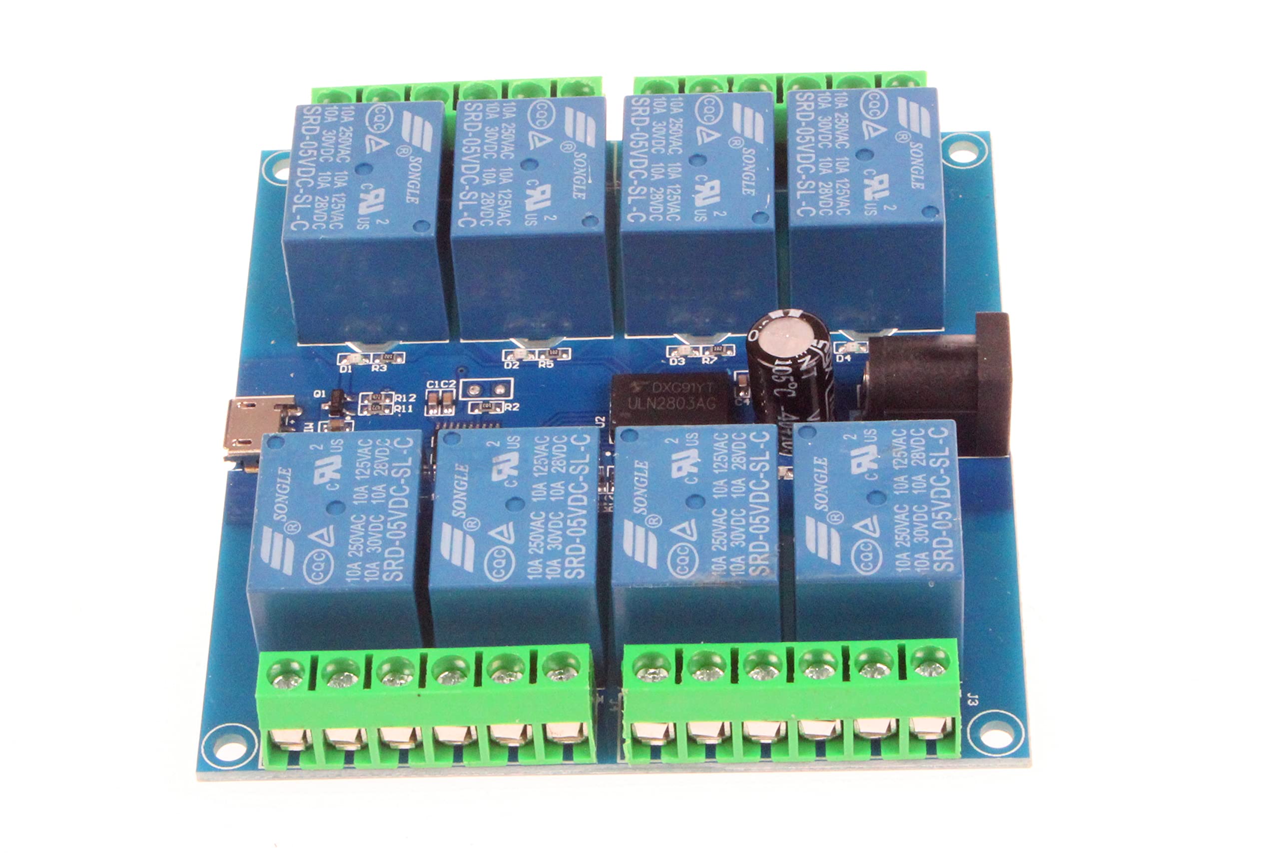 Noyito Hid Drive Free Usb Computer Control Switch Relay Module Usb Smart Switch Control Plug And Play (8 Channel Micro Usb)