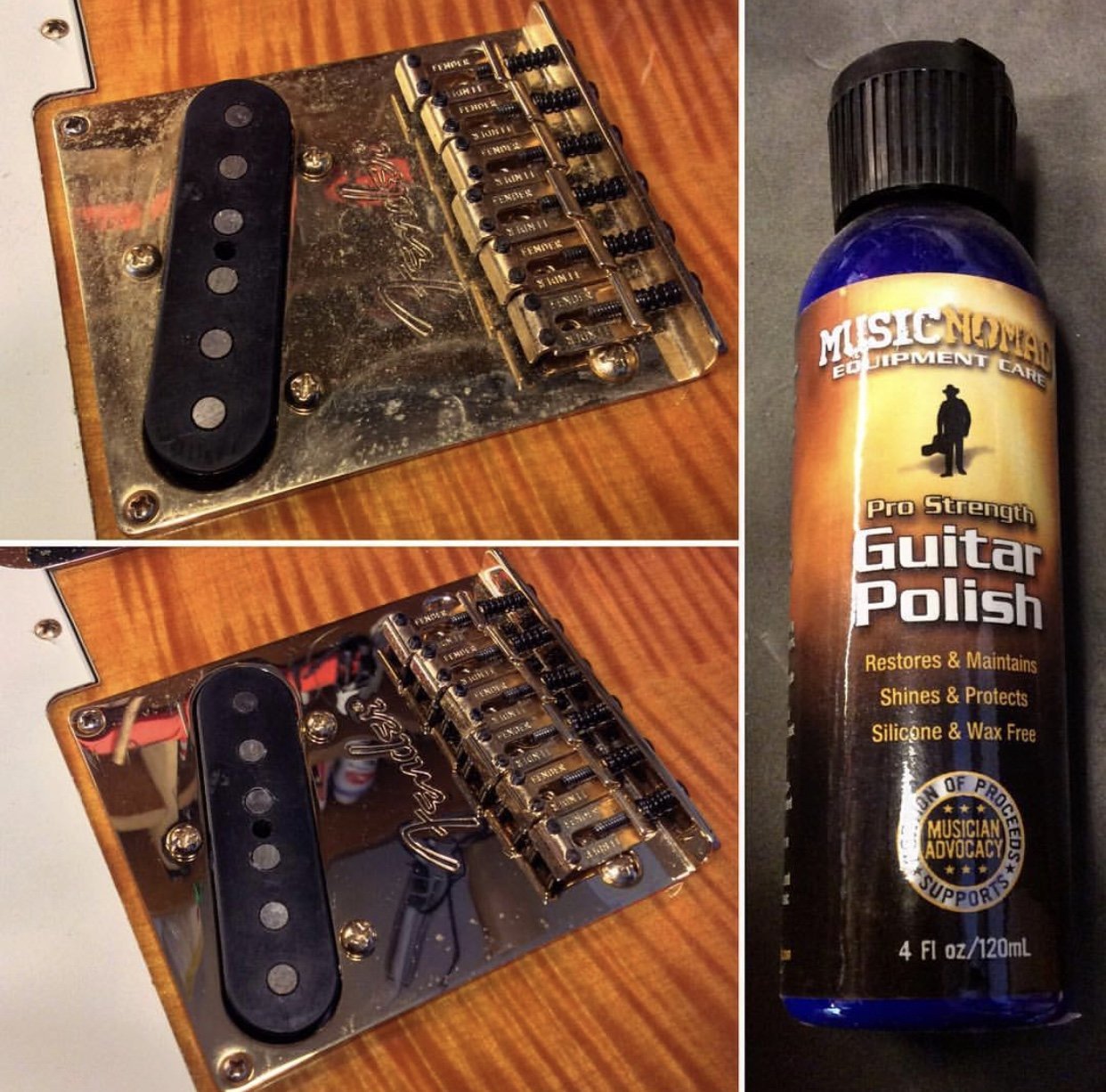 Musicnomad Premium Pro Strength Guitar Polish For Body And Hardware, 4 Oz (Mn101)