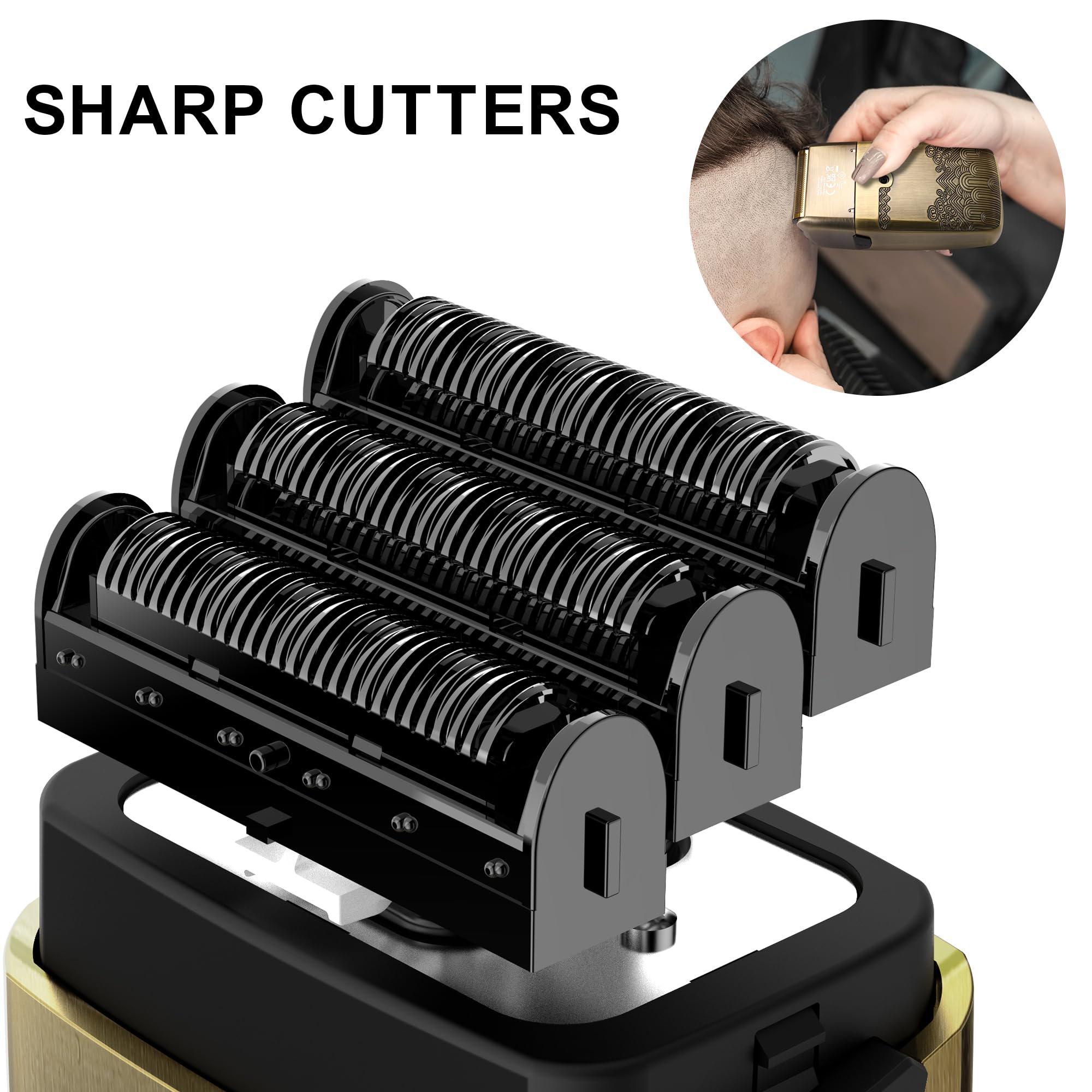 Scttomon Electric Razor Shavers For Men Razor Shaver Electric Rechargeable Shavers Triple Blades Travel Shaver Waterproof Profes