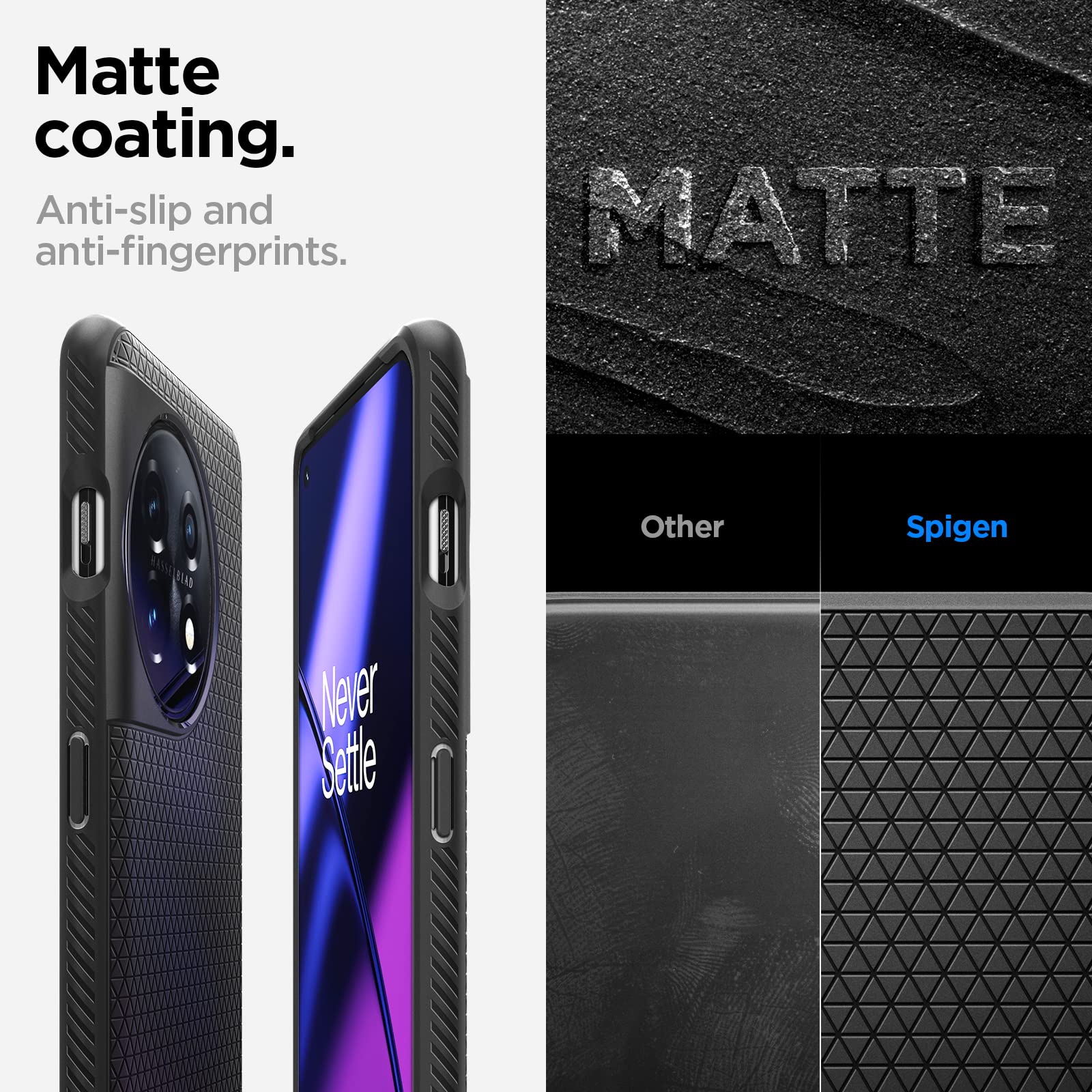 Spigen Liquid Air Designed For Oneplus 11 Case (2023) - Matte Black