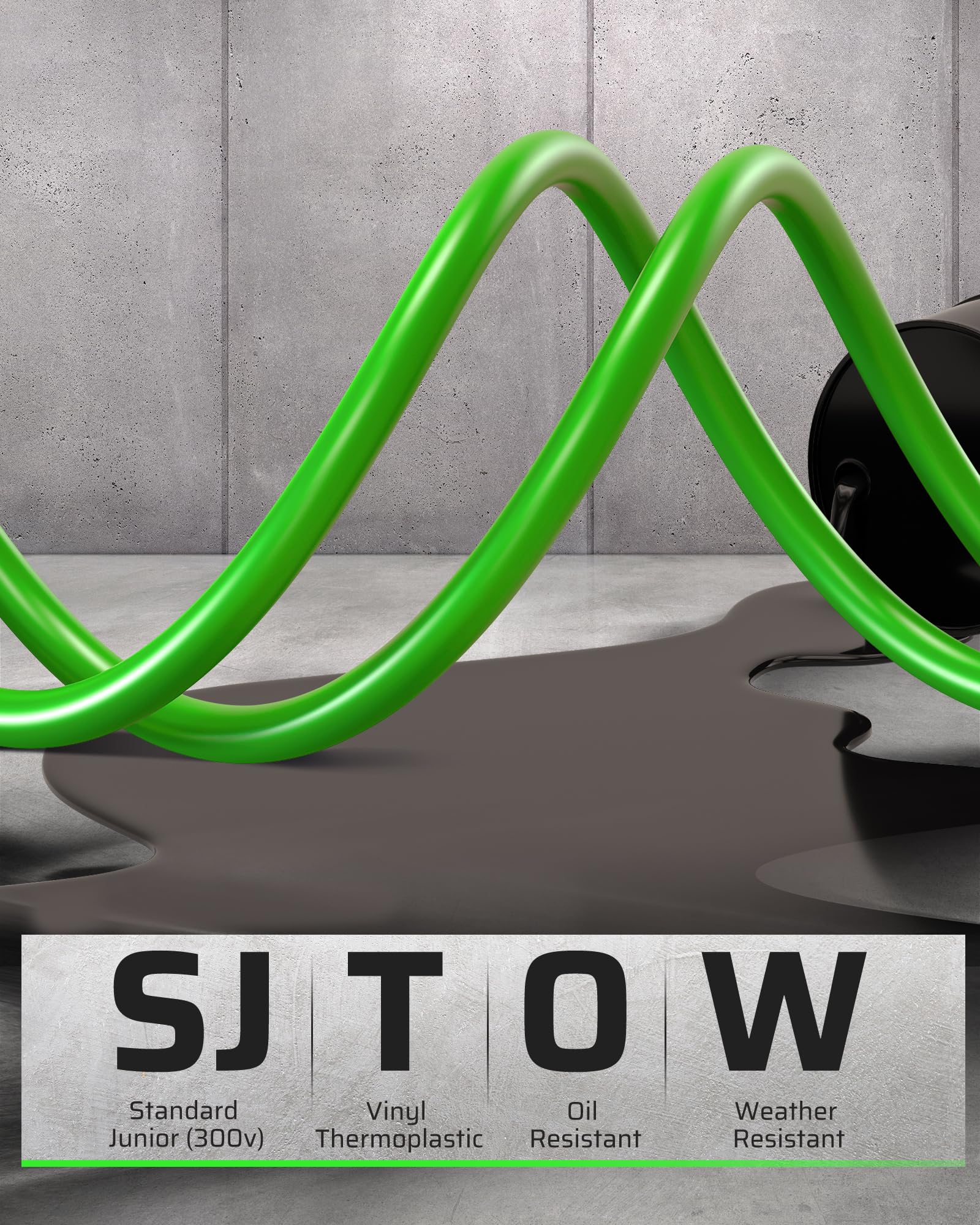 Dewenwils Retractable Extension Cord Reel, 40 Ft Heavy Duty Power Cord, 12/3C Sjtow Retractable Cord Reel, Lighted Triple Tap Ou