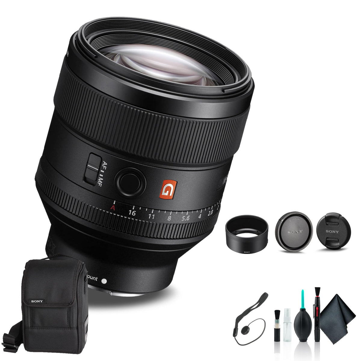 Sony FE 85mm f/1.4 GM Lens SEL85F14GM, Filter Kit, Cap Keeper, Cleanin ...