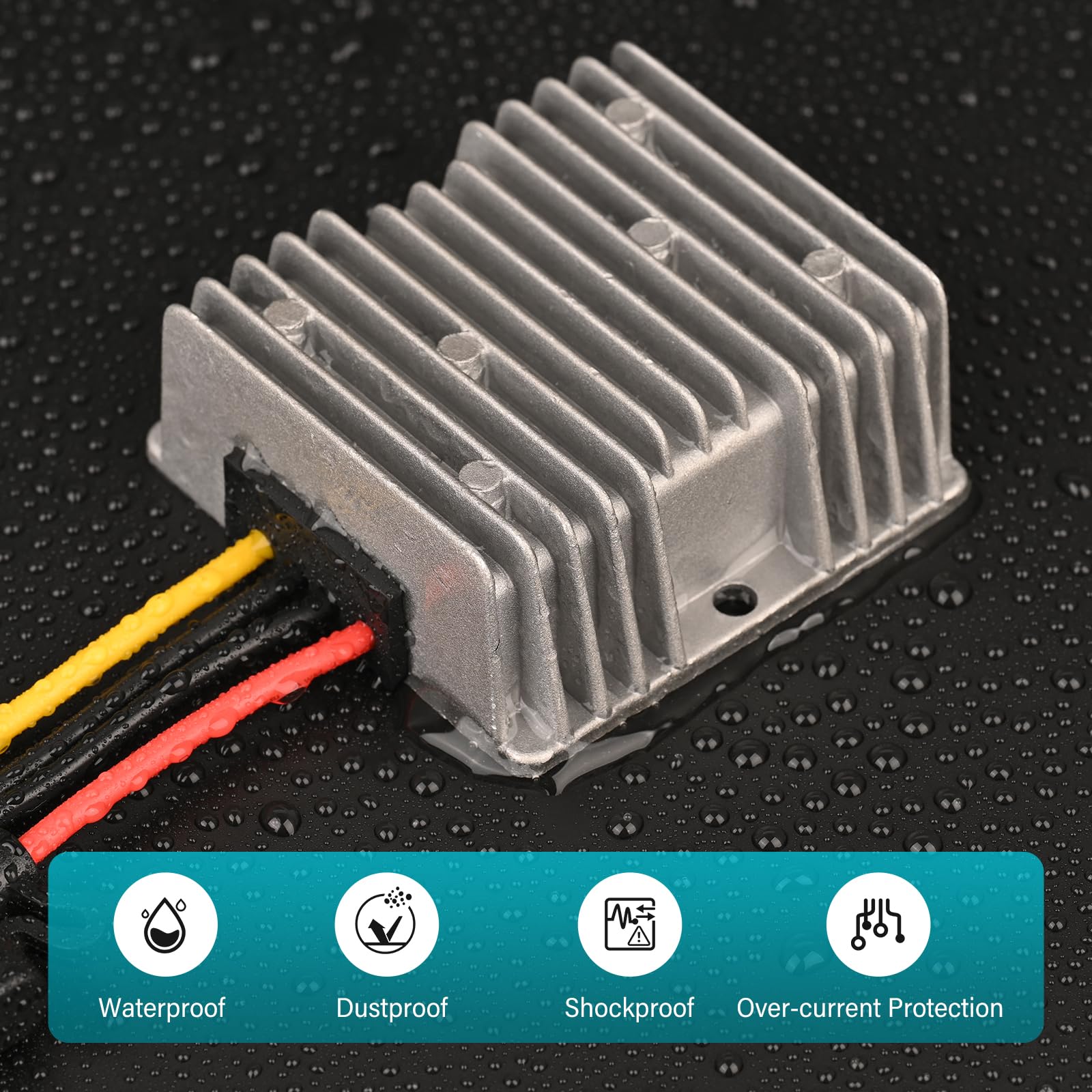 Kinuoxj 20A 240W Dc Dc 24V 36V 48V Step Down To Dc 12V Converter Golf Cart Voltage Reducer Regulator Waterproof Transformer With