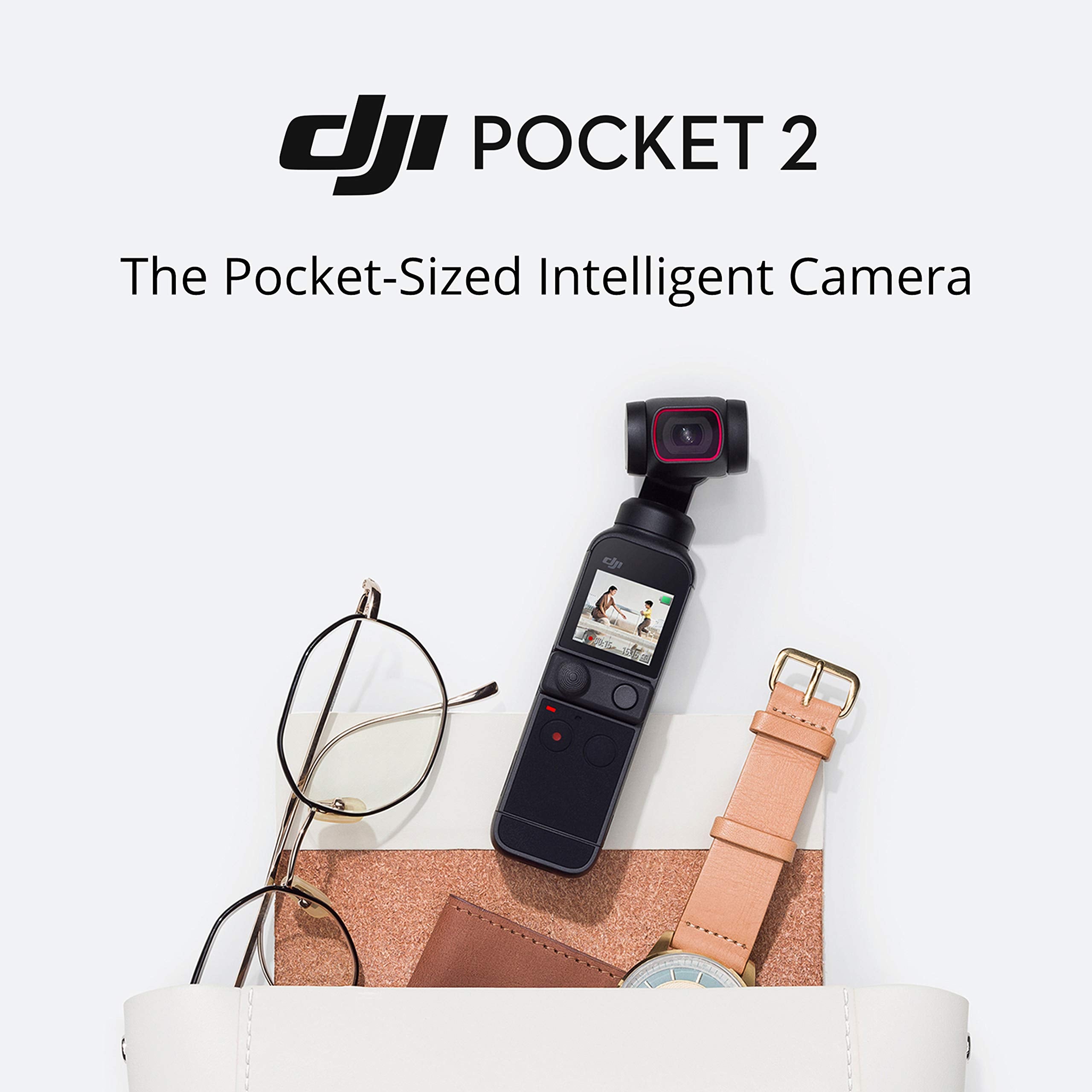 Dji Pocket 2 - Handheld 3-Axis Gimbal Stabilizer With 4K Camera, 1/1.7    Cmos, 64Mp Photo, Pocket-Sized, Activetrack 3.0, Glamo