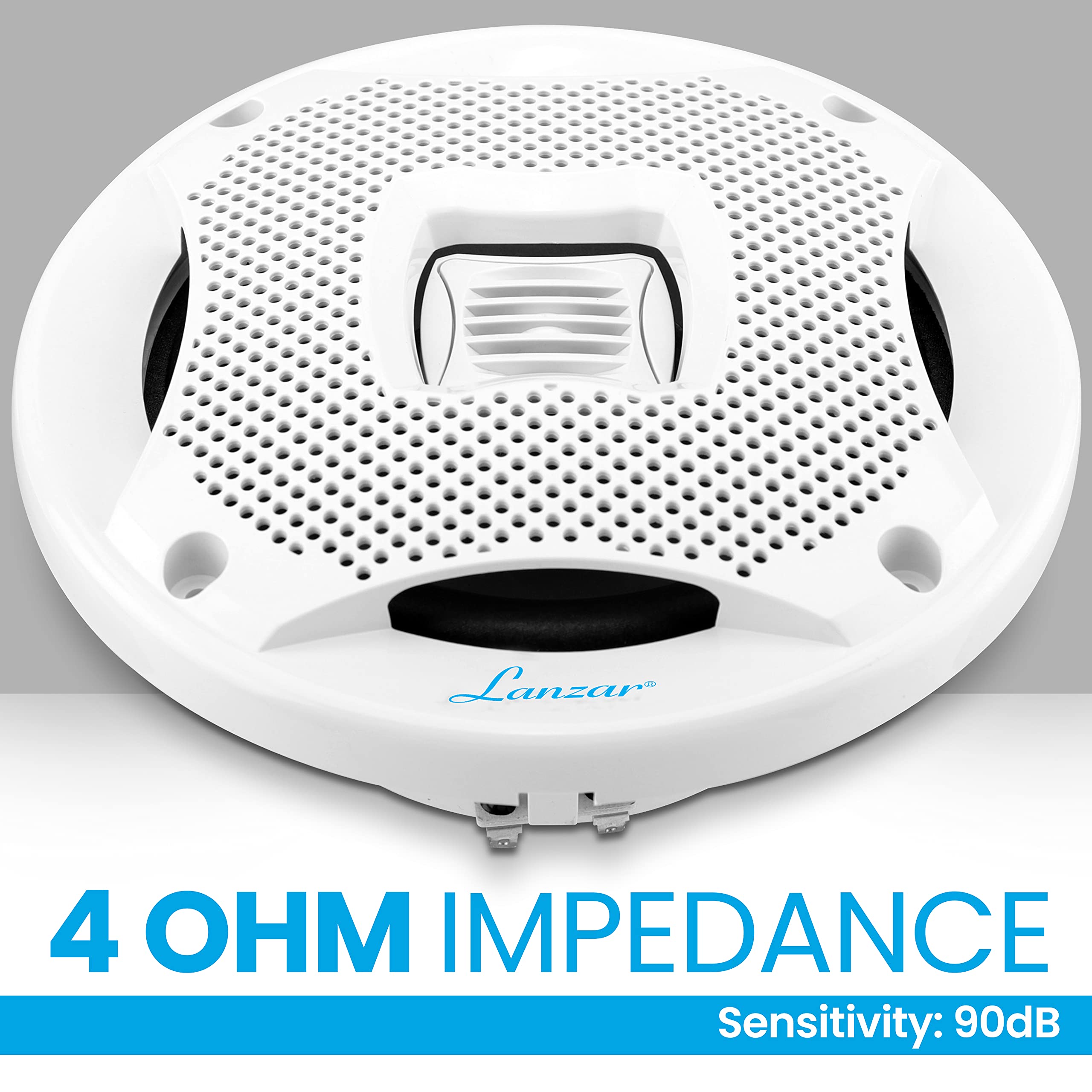 6.5    Dual Waterproof Marine Speakers   400W 4Ohm Outdoor Car/Boat Radio Stereo Speakers Waterproof/Weather Proof Marine Stereo