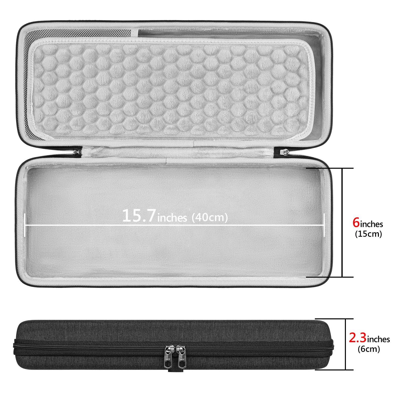 Geekria 90%-96% Keyboard Case, Hard Shell Travel Carrying Bag For 100Keys Computer Mechanical Portable Keyboard, Compatible With