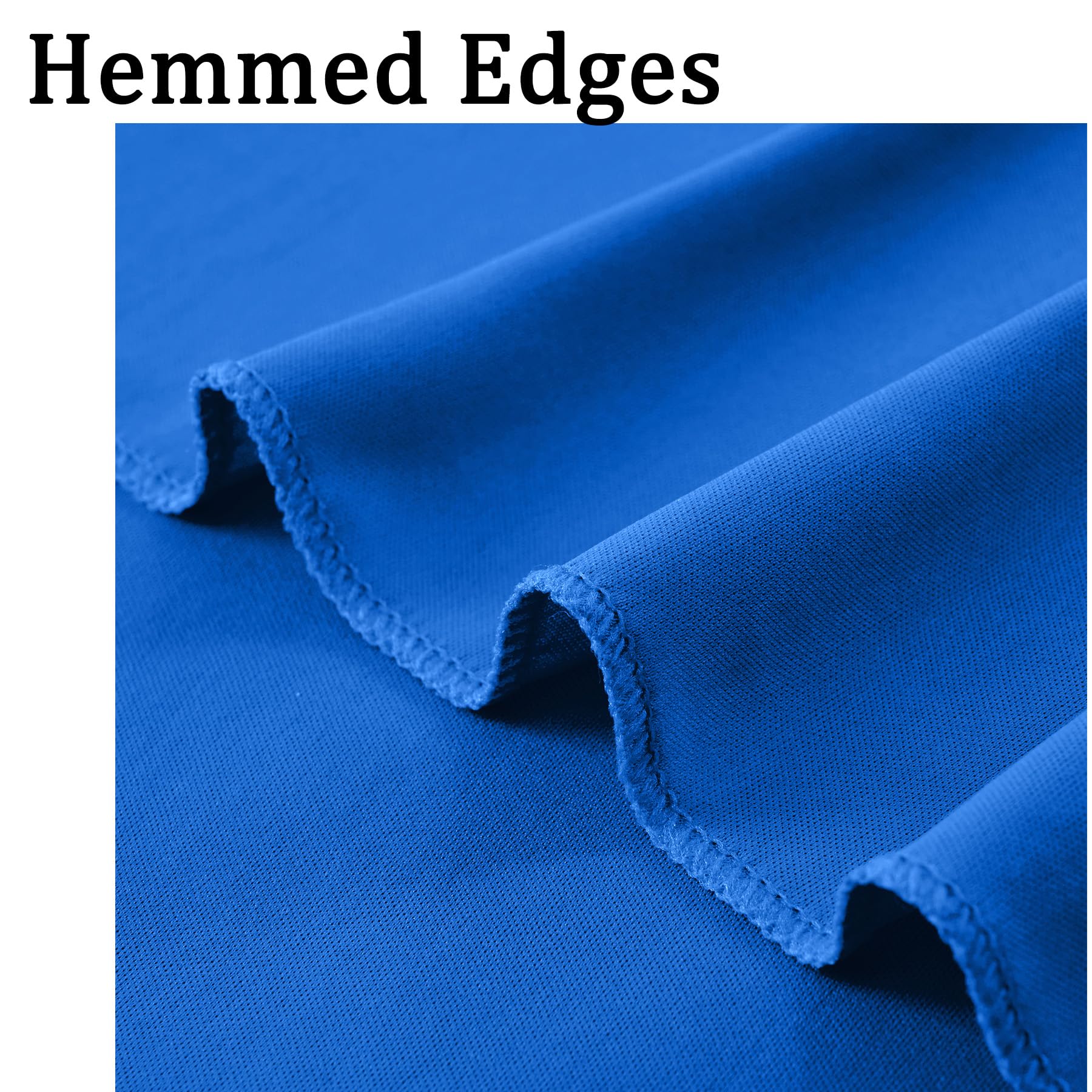 Wrinkle Free 10X8 Ft Royal Blue Backdrop Curtains For Parties, Polyester Backdrop Drapes Soft Back Drop For Birthday Wedding Pho