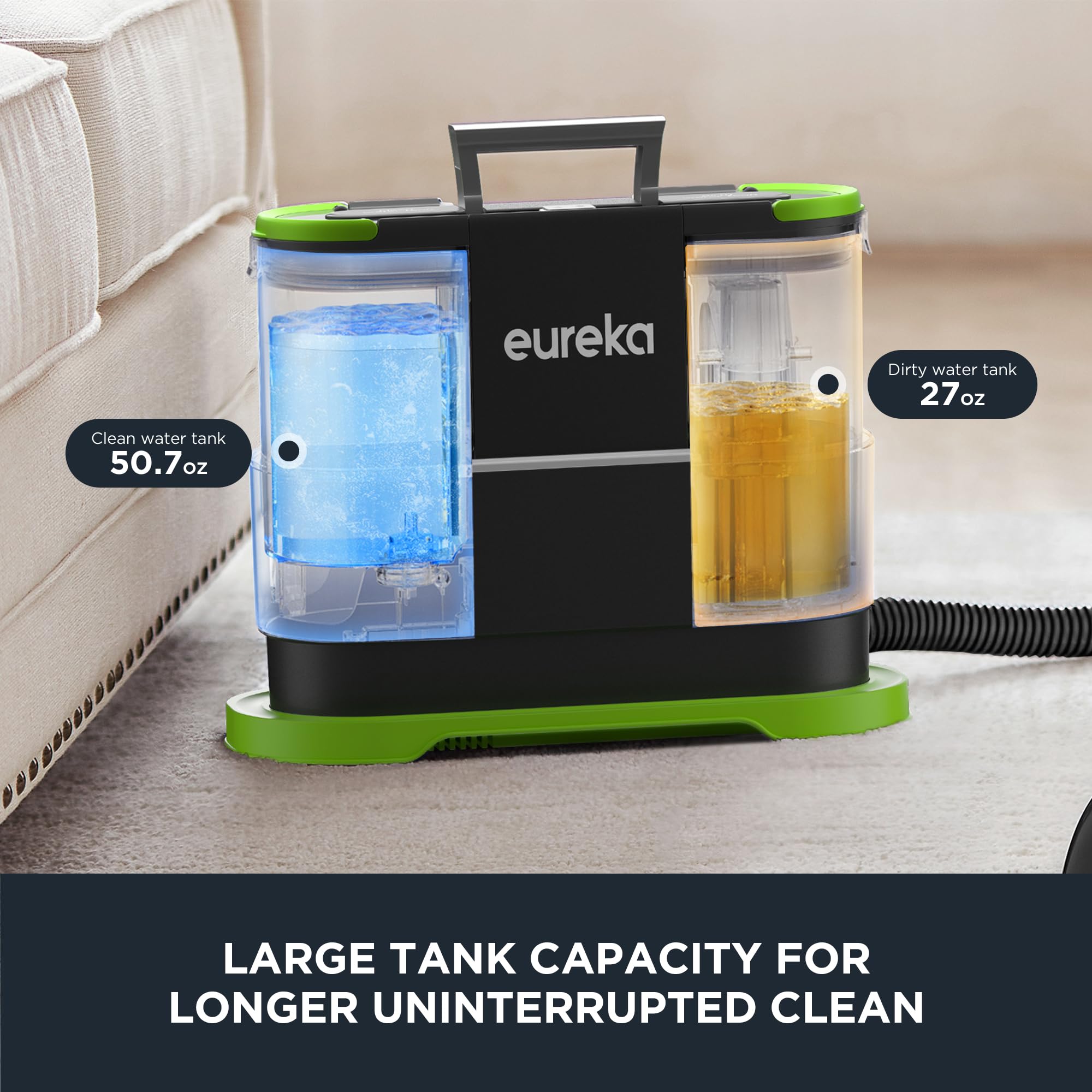 Eureka Portable Carpet And Upholstery Cleaner, Spot Cleaner For Pets, Stain Remover For Carpet, Area Rugs, Upholstery, Coaches A