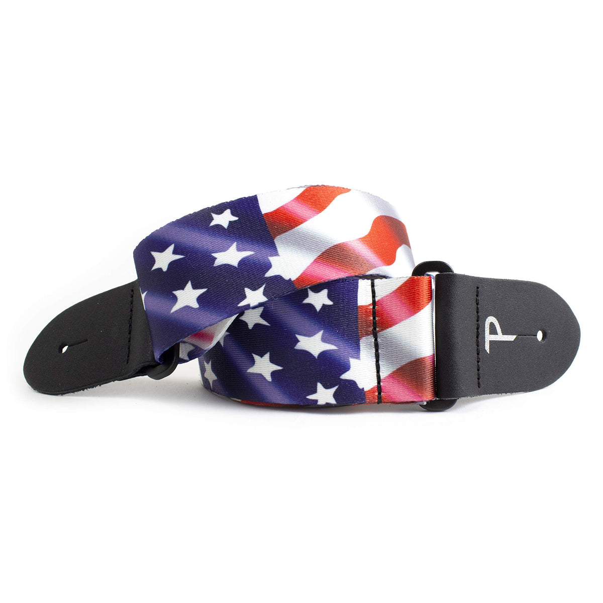 Perris Leathers Ltd  Guitar Strap  Polyester  Adjustable   For Acousticbasselectric Guitars   Made In Canada (Usa Flag)