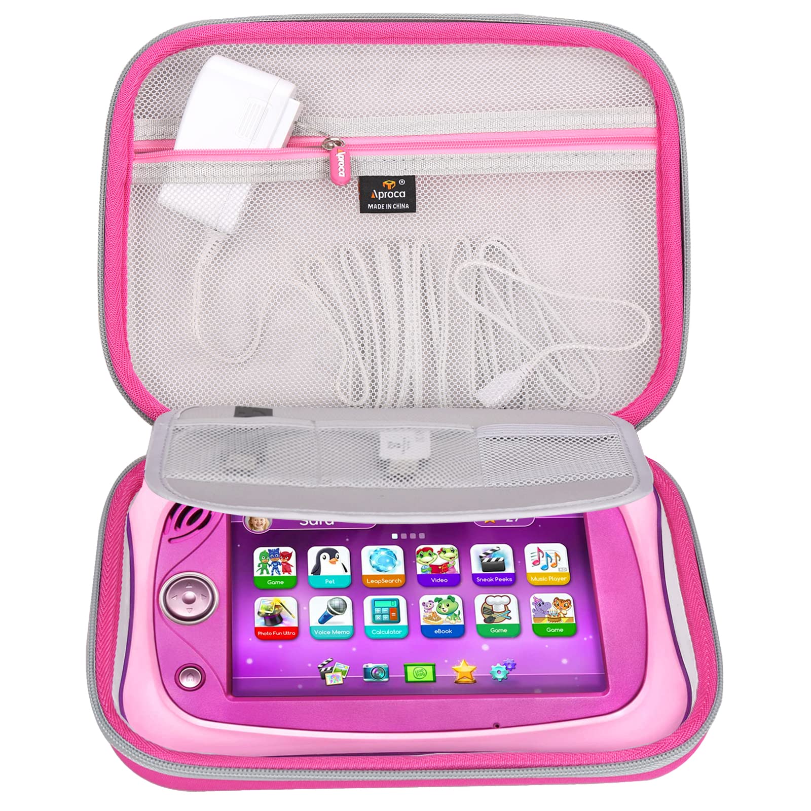 Aproca Hard Travel Storage Pink Case, For Leapfrog Leappad Ultimate/Academy Kids Learning Tablet