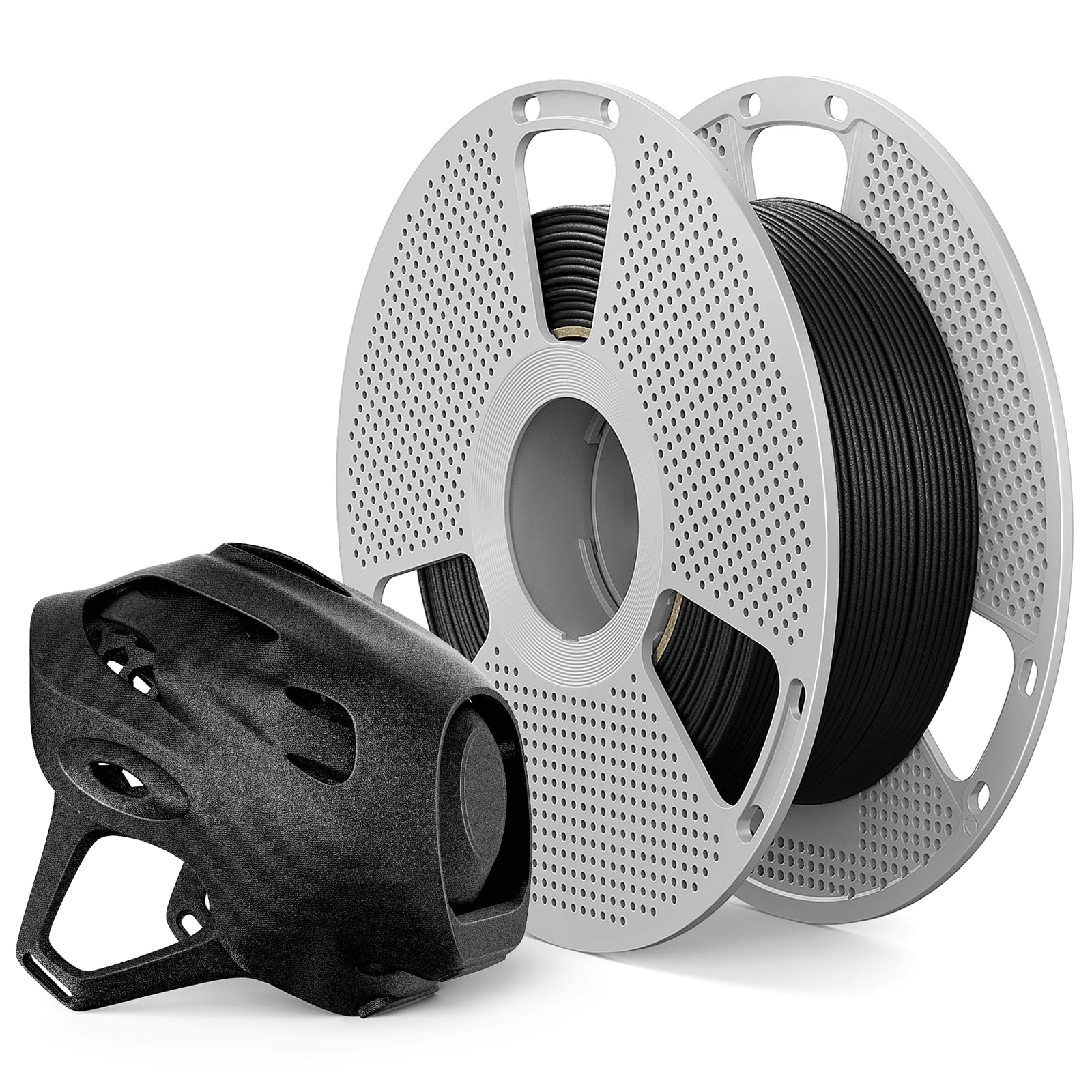 SUNLU 0.5KG PA12-CF Carbon Fiber Nylon Filament 1.75mm Black, Excellent Wear & Oil Resistance, Heat-Resistant,Low Moisture Absor