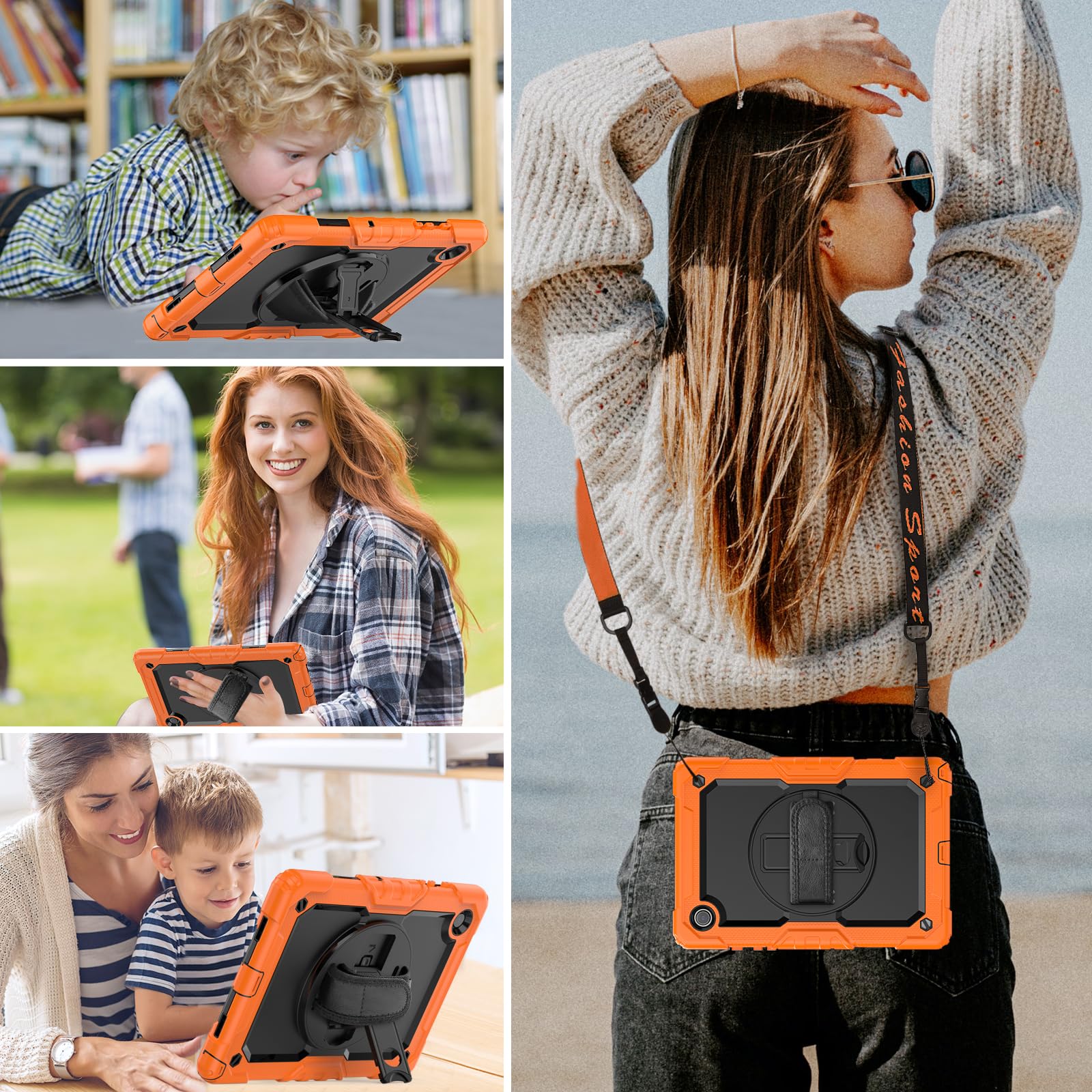 Hxcaseac For Samsung Galaxy Tab S6 Lite 10.4 Inch Case 2024/2022/2020, Sm P620/P610/P613/P615 Case With Pen Holder 360 Rotating