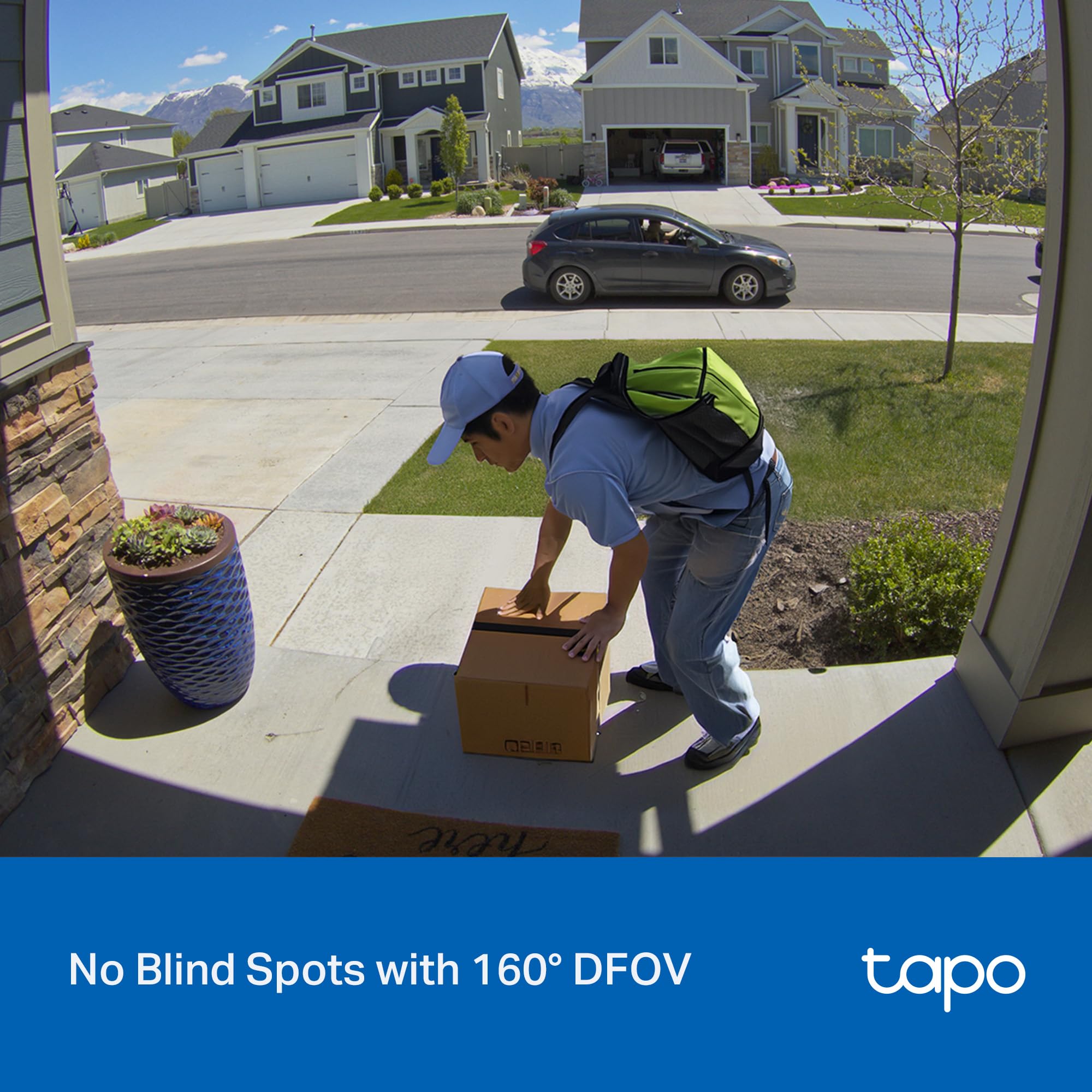 Tapo Smart Video Wireless Doorbell Camera - 2K, 160 Ultra-Wide View, Up To 180 Days Battery, Alexa, Google Assistant Compatible,