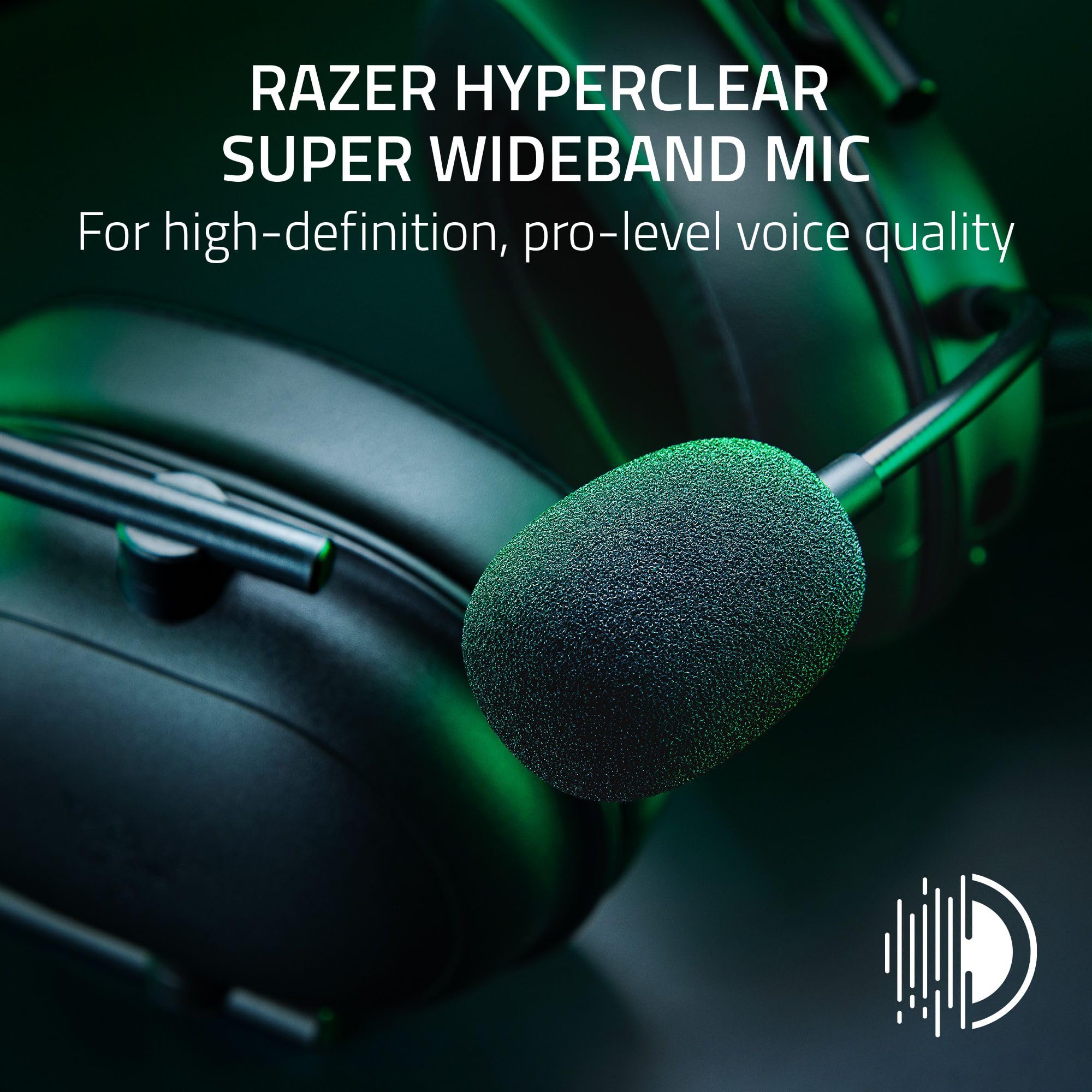 Razer Blackshark V2 Hyperspeed Wireless Gaming Headset: 2.4Ghz, Bluetooth Or Usb - Thx Spatial Audio - Titanium 50Mm Drivers - 7