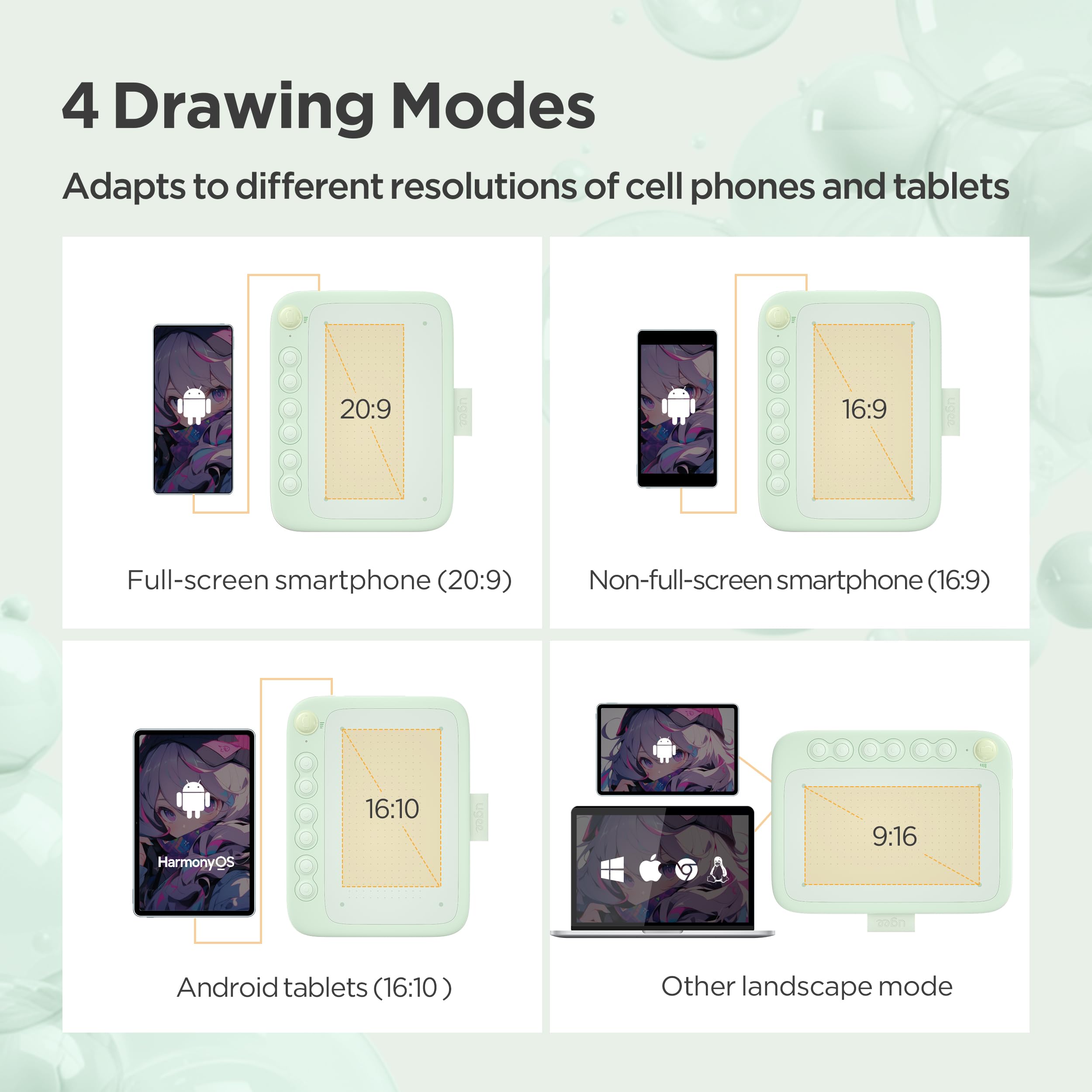 Drawing Tablet For Android Phone With 6 Hot Keys