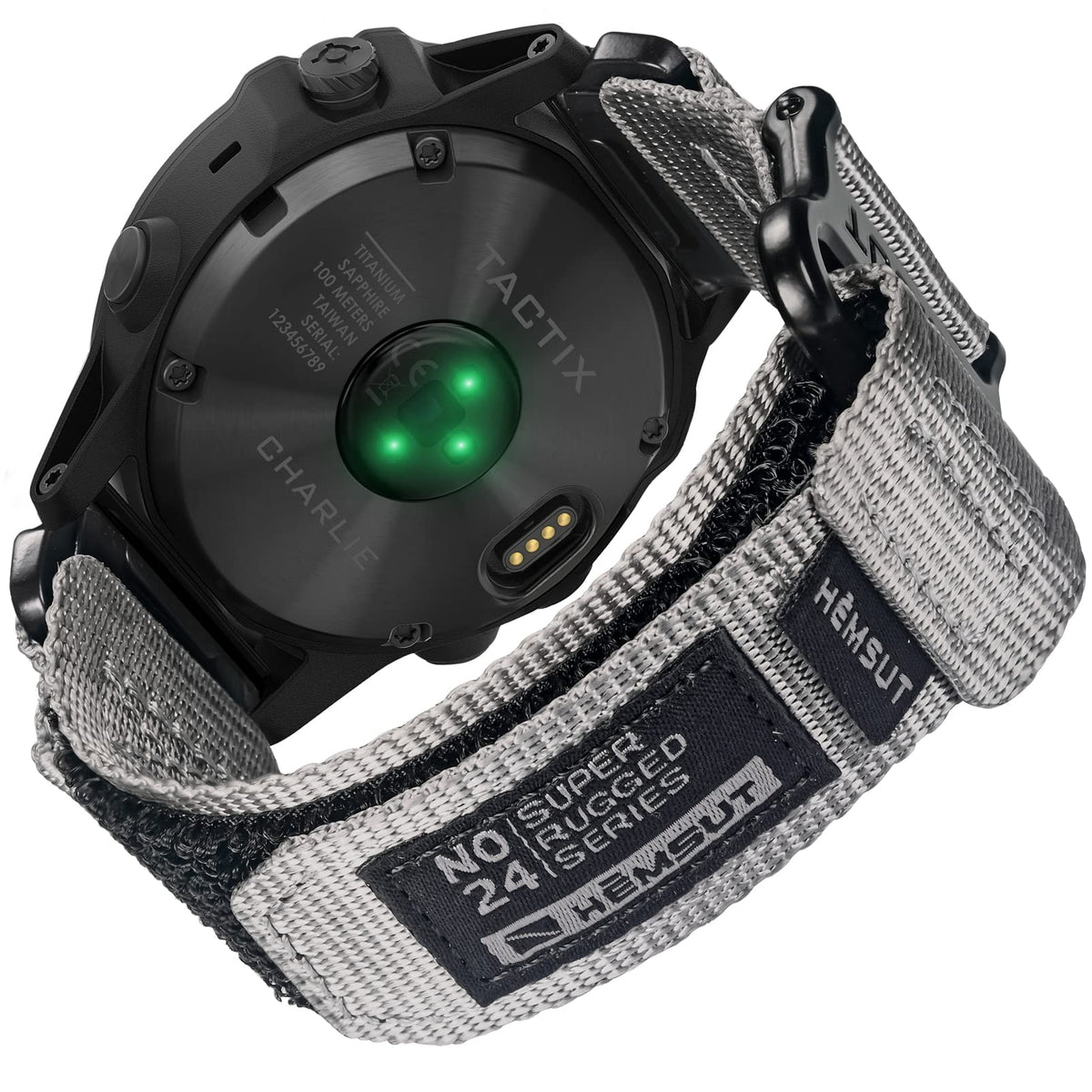 Compatible With Garmin Watch Band, Super Rugged Nylon Sports Strap With Woven Loop Design For Fenix/Forerunner/Approach/MARQ/Qua